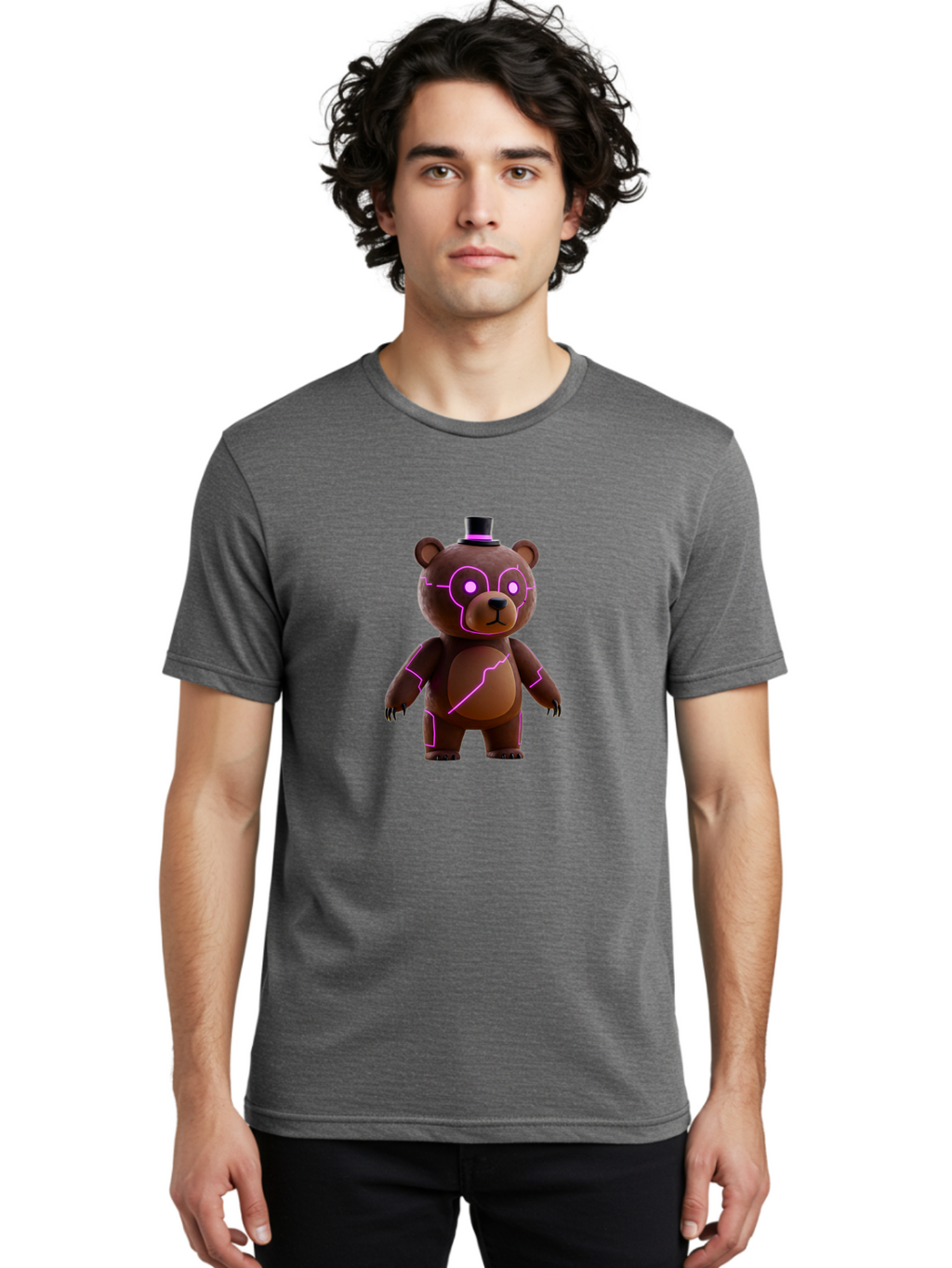 Freddy-Fazbear Men'S Graphic Tee, 100% Cotton, Comfortable Casual Summer Wear, Machine Washable, Vintage Camera, Old Camera, Antique Camera, Black Camera, Classic Photography, Photography Equipment, Nostalgic Device, Film Camera, Camera Art Baf118