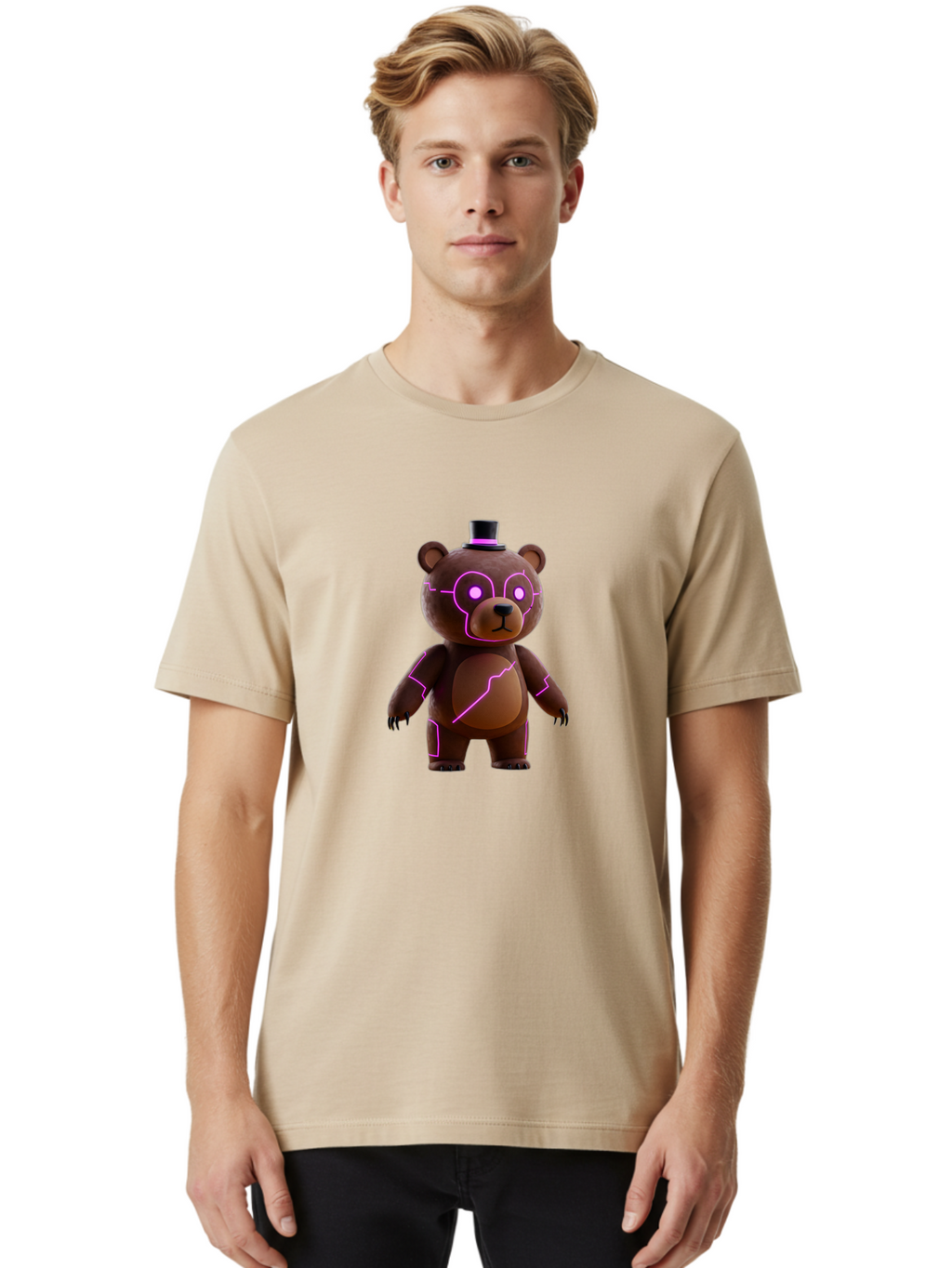 Freddy-Fazbear Men'S Graphic Tee, 100% Cotton, Comfortable Casual Summer Wear, Machine Washable, Vintage Camera, Old Camera, Antique Camera, Black Camera, Classic Photography, Photography Equipment, Nostalgic Device, Film Camera, Camera Art Baf118