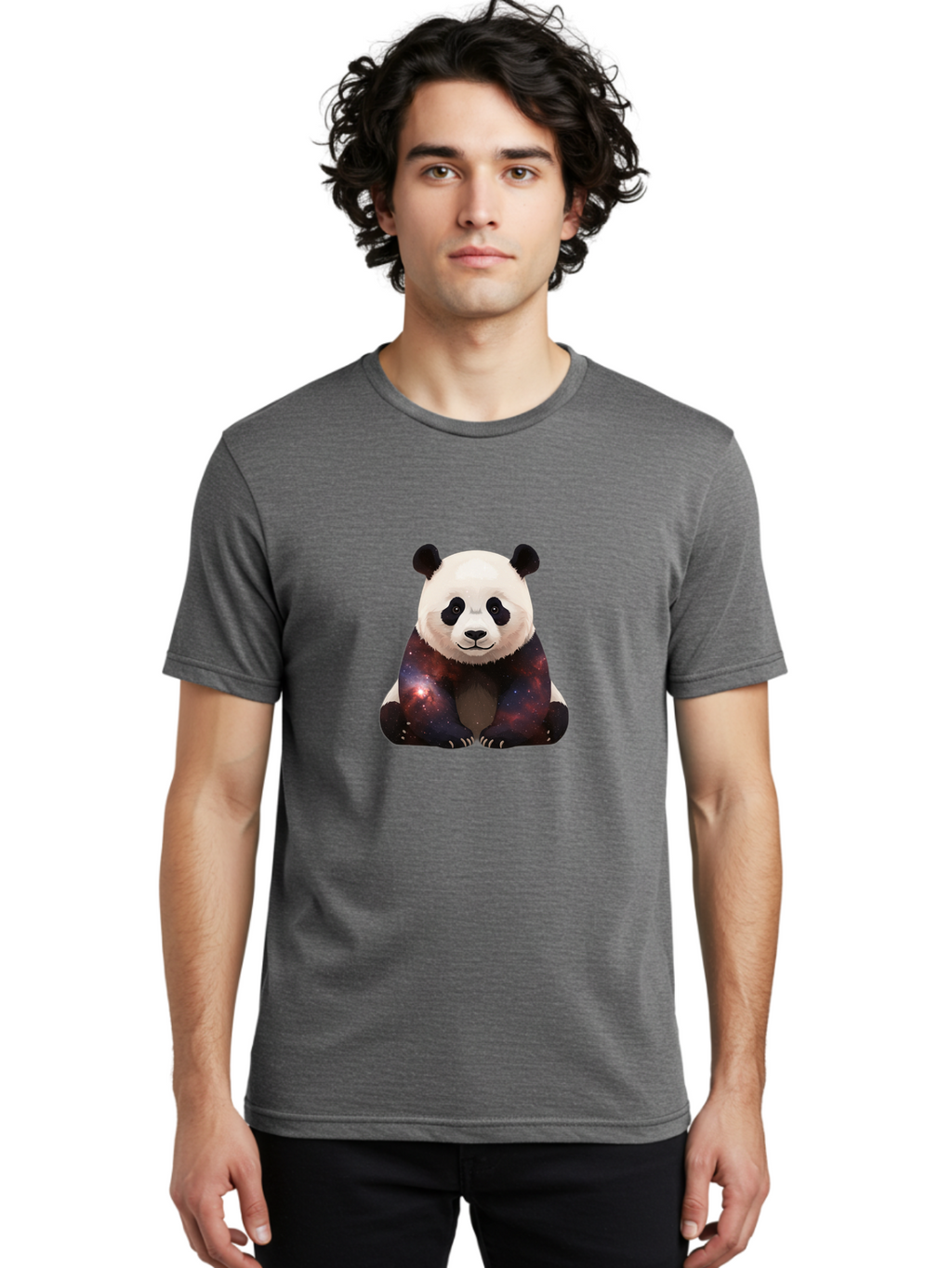 Galaxy-Panda-1 Men'S Graphic Tee, 100% Cotton, Comfortable Casual Summer Wear, Machine Washable, Vintage Camera, Old Camera, Antique Camera, Black Camera, Classic Photography, Photography Equipment, Nostalgic Device, Film Camera, Camera Art Baf119