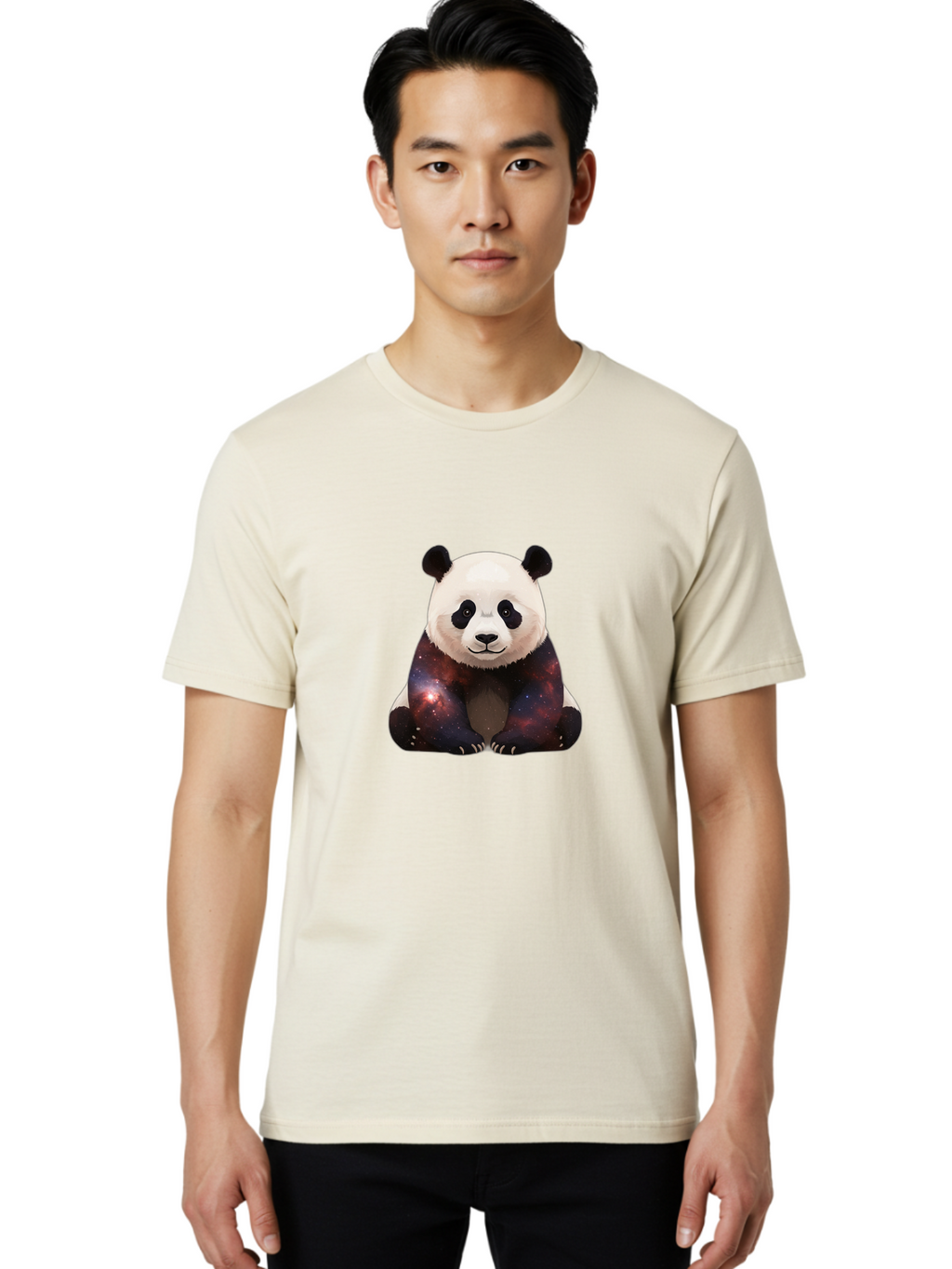 Galaxy-Panda-1 Men'S Graphic Tee, 100% Cotton, Comfortable Casual Summer Wear, Machine Washable, Vintage Camera, Old Camera, Antique Camera, Black Camera, Classic Photography, Photography Equipment, Nostalgic Device, Film Camera, Camera Art Baf119