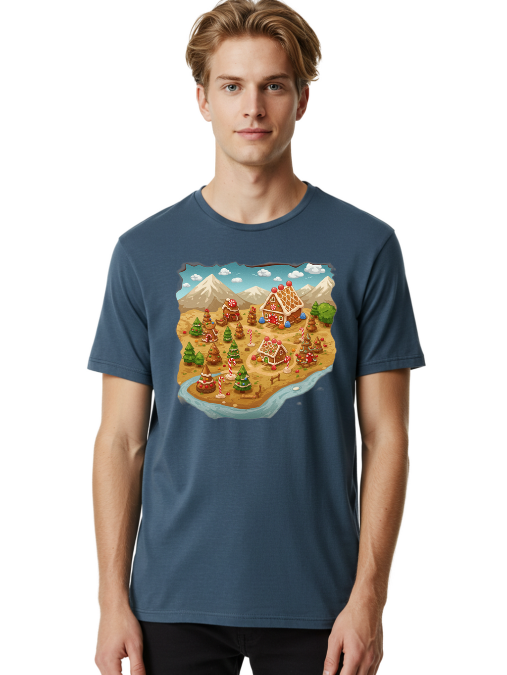 Gingerbread-Village Men'S Graphic Tee, 100% Cotton, Comfortable Casual Summer Wear, Machine Washable, Vintage Camera, Old Camera, Antique Camera, Black Camera, Classic Photography, Photography Equipment, Nostalgic Device, Film Camera, Baf129