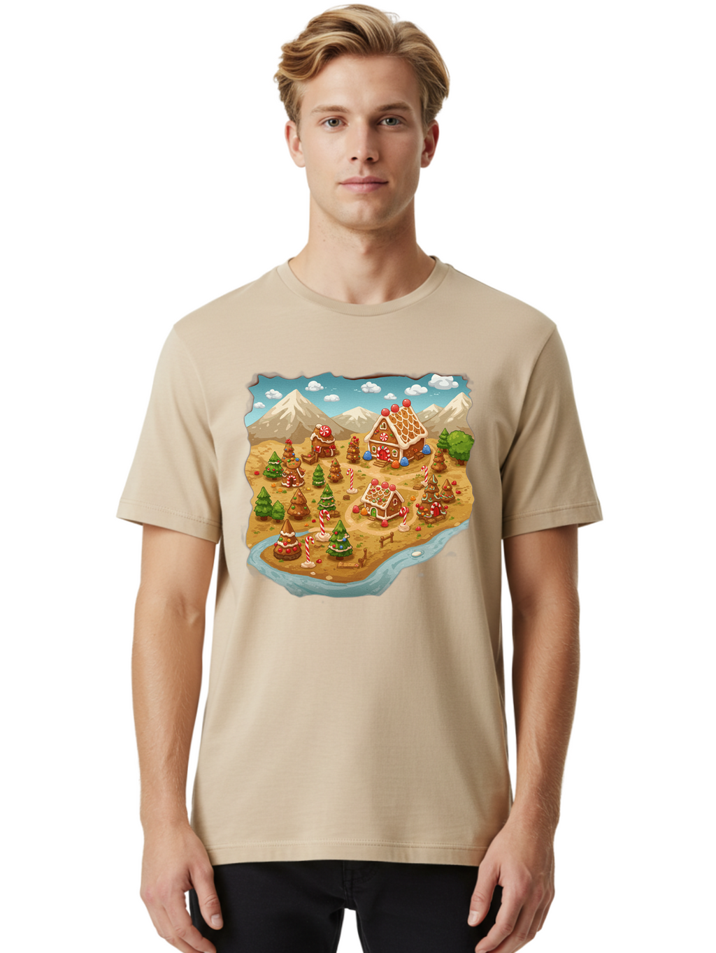 Gingerbread-Village Men'S Graphic Tee, 100% Cotton, Comfortable Casual Summer Wear, Machine Washable, Vintage Camera, Old Camera, Antique Camera, Black Camera, Classic Photography, Photography Equipment, Nostalgic Device, Film Camera, Baf129
