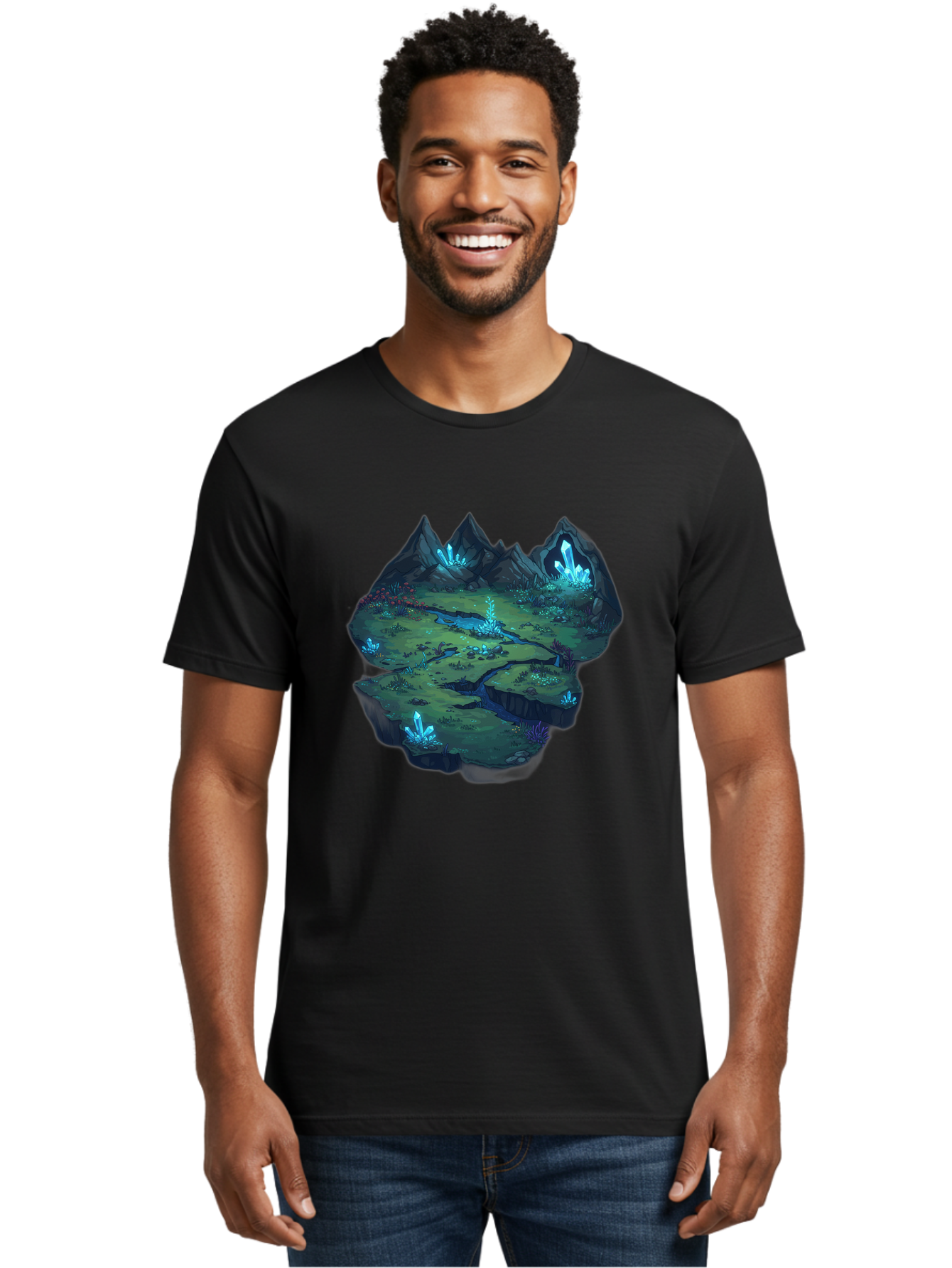 Glowing-Crystals Men'S Graphic Tee, 100% Cotton, Comfortable Casual Summer Wear, Machine Washable, Vintage Camera, Old Camera, Antique Camera, Black Camera, Classic Photography, Photography Equipment, Nostalgic Device, Film Camera, Camera Art Baf131