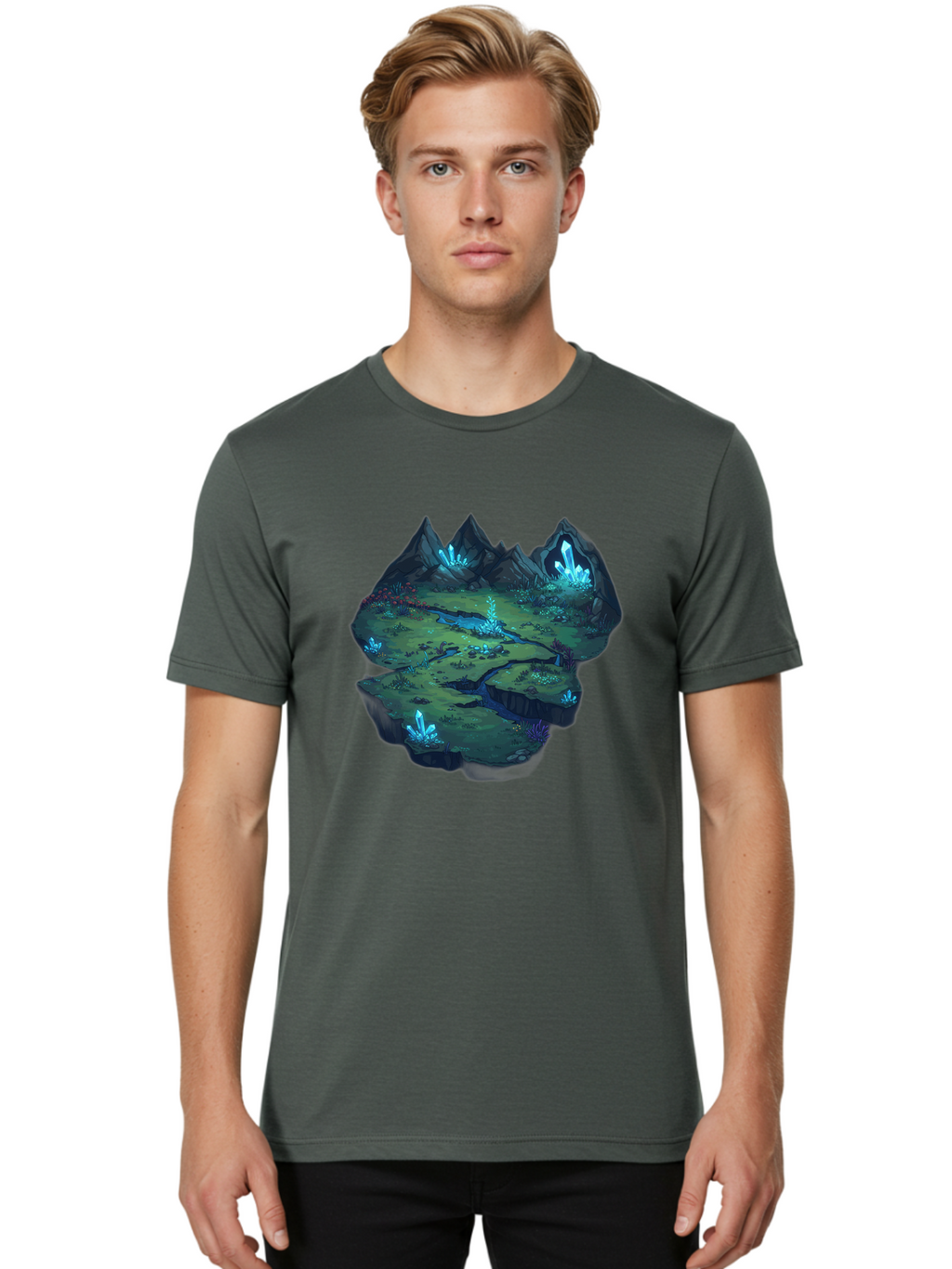 Glowing-Crystals Men'S Graphic Tee, 100% Cotton, Comfortable Casual Summer Wear, Machine Washable, Vintage Camera, Old Camera, Antique Camera, Black Camera, Classic Photography, Photography Equipment, Nostalgic Device, Film Camera, Camera Art Baf131