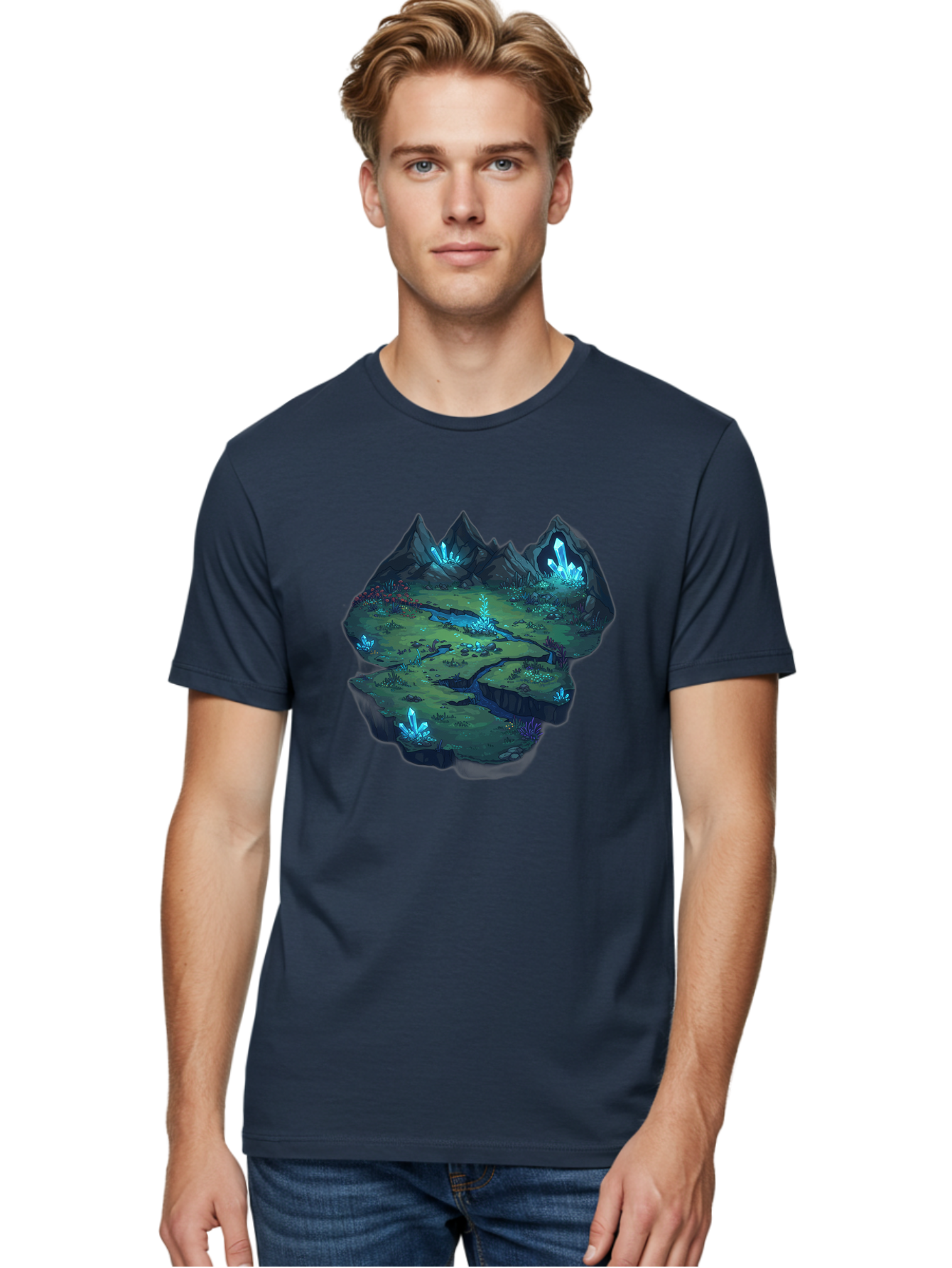 Glowing-Crystals Men'S Graphic Tee, 100% Cotton, Comfortable Casual Summer Wear, Machine Washable, Vintage Camera, Old Camera, Antique Camera, Black Camera, Classic Photography, Photography Equipment, Nostalgic Device, Film Camera, Camera Art Baf131
