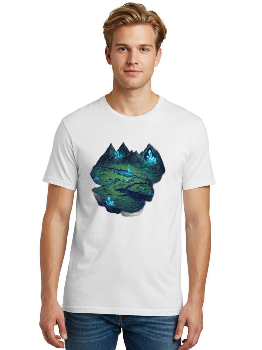 Glowing-Crystals Men'S Graphic Tee, 100% Cotton, Comfortable Casual Summer Wear, Machine Washable, Vintage Camera, Old Camera, Antique Camera, Black Camera, Classic Photography, Photography Equipment, Nostalgic Device, Film Camera, Camera Art Baf131