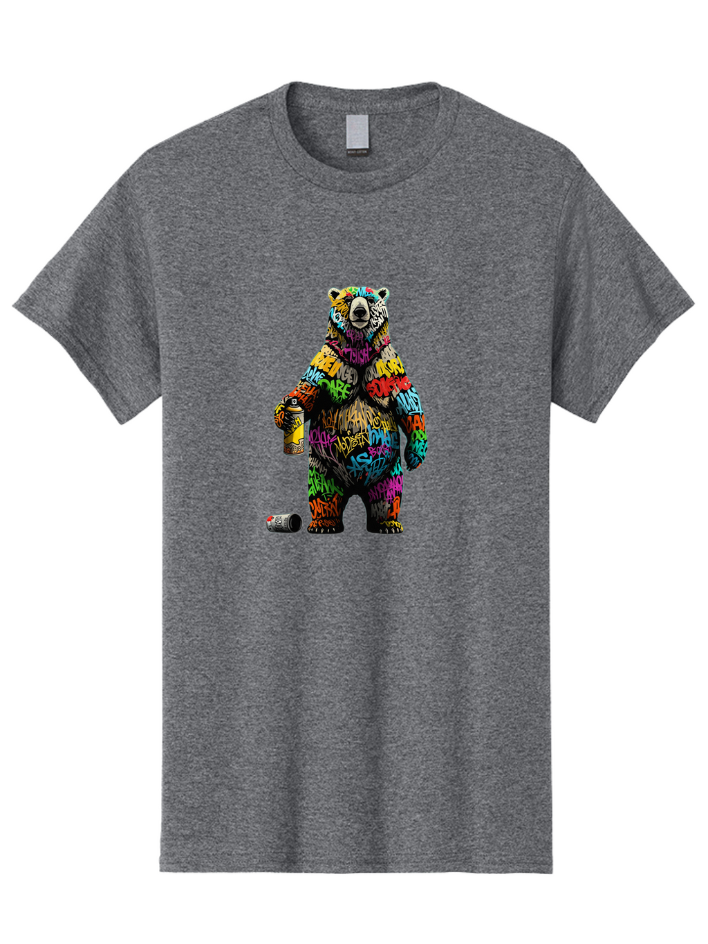 Graffiti-Bear Men'S Graphic Tee, 100% Cotton, Comfortable Casual Summer Wear, Machine Washable, Vintage Camera, Old Camera, Antique Camera, Black Camera, Classic Photography, Photography Equipment, Nostalgic Device, Film Camera, Camera Art Baf135