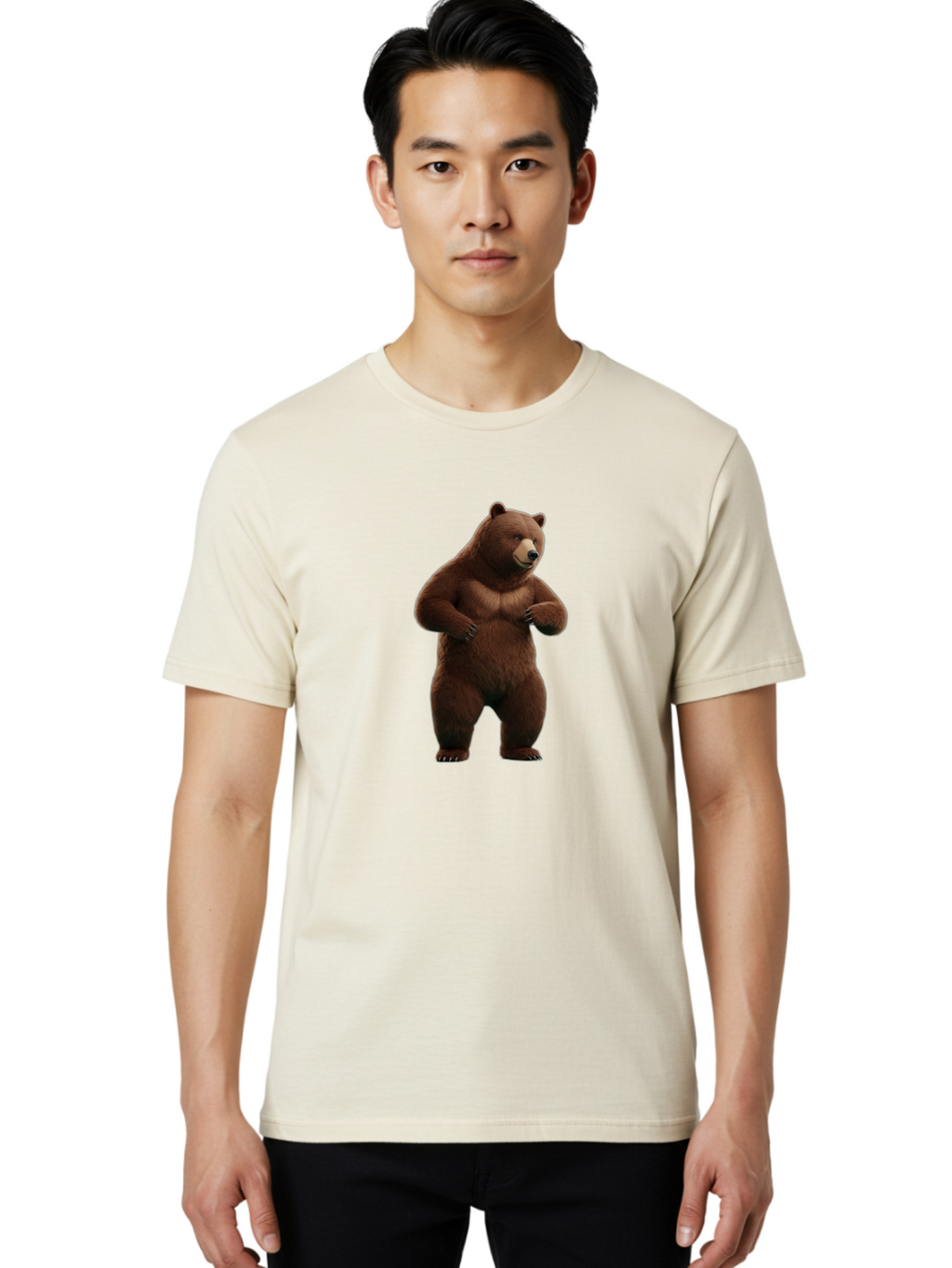 Grizzly-Bear Men'S Graphic Tee, 100% Cotton, Comfortable Casual Summer Wear, Machine Washable, Vintage Camera, Old Camera, Antique Camera, Black Camera, Classic Photography, Photography Equipment, Nostalgic Device, Film Camera, Camera Art Baf137