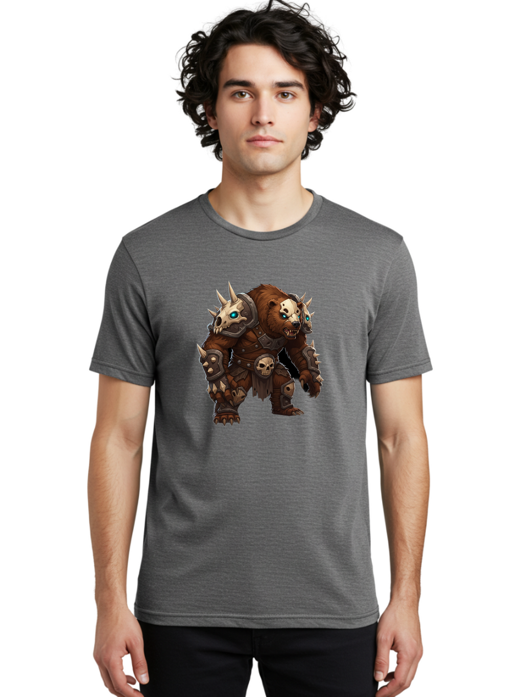 Grizzly-Terror Men'S Graphic Tee, 100% Cotton, Comfortable Casual Summer Wear, Machine Washable, Vintage Camera, Old Camera, Antique Camera, Black Camera, Classic Photography, Photography Equipment, Nostalgic Device, Film Camera, Camera Art Baf138