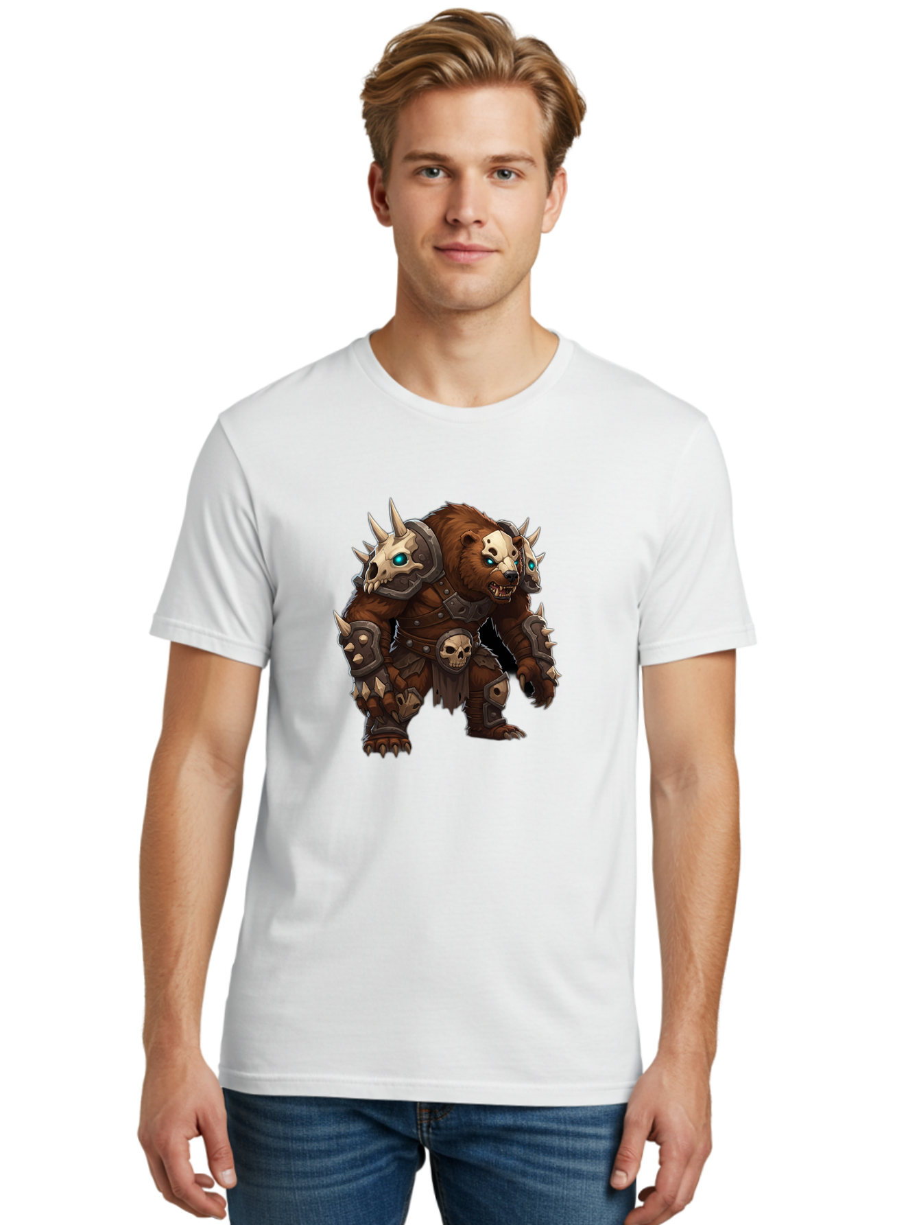 Grizzly-Terror Men'S Graphic Tee, 100% Cotton, Comfortable Casual Summer Wear, Machine Washable, Vintage Camera, Old Camera, Antique Camera, Black Camera, Classic Photography, Photography Equipment, Nostalgic Device, Film Camera, Camera Art Baf138