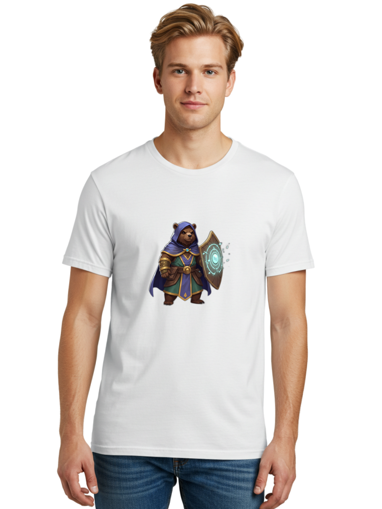 Guardian-Bear Men'S Graphic Tee, 100% Cotton, Comfortable Casual Summer Wear, Machine Washable, Vintage Camera, Old Camera, Antique Camera, Black Camera, Classic Photography, Photography Equipment, Nostalgic Device, Film Camera, Camera Art Baf141