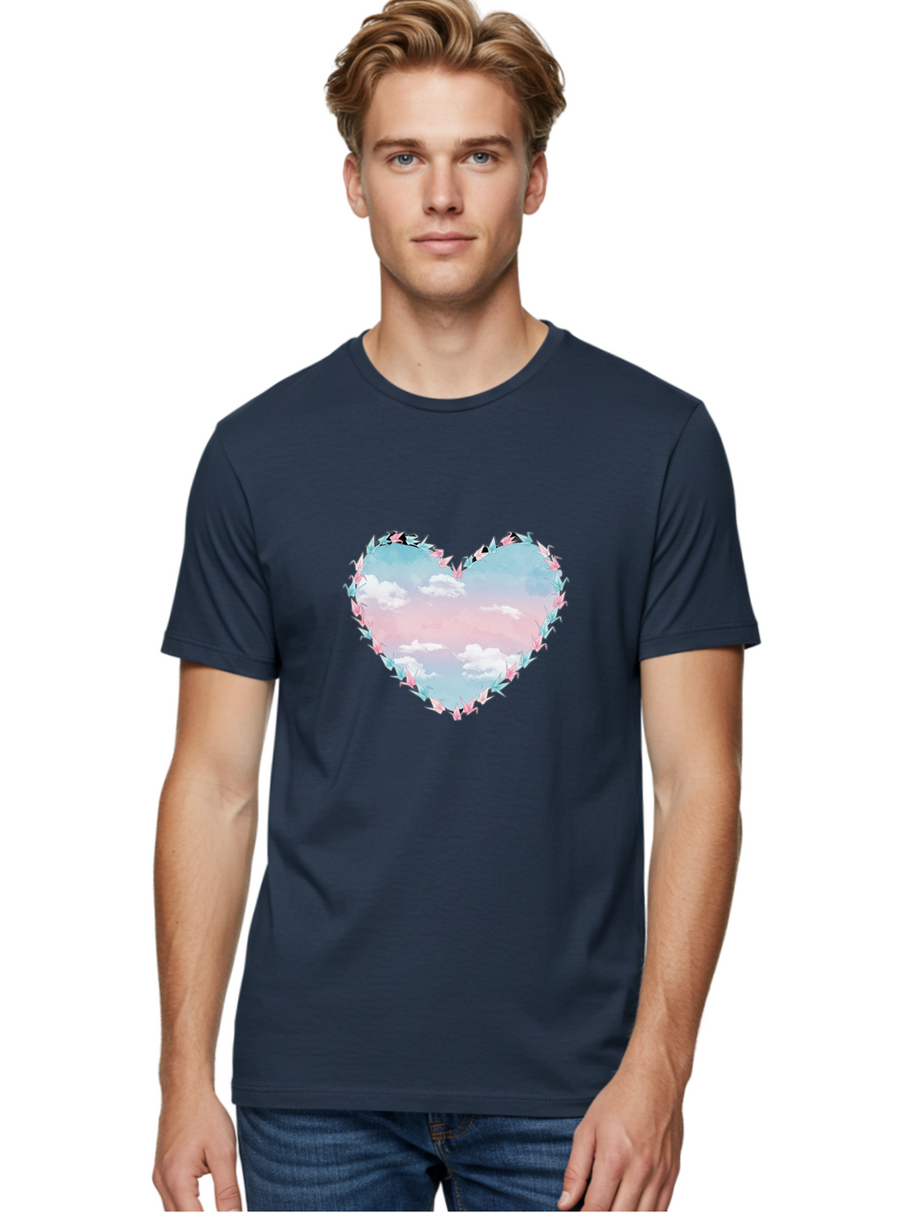 Heart-Shaped-Sky Men'S Graphic Tee, 100% Cotton, Comfortable Casual Summer Wear, Machine Washable, Vintage Camera, Old Camera, Antique Camera, Black Camera, Classic Photography, Photography Equipment, Nostalgic Device, Film Camera, Camera Art Baf144