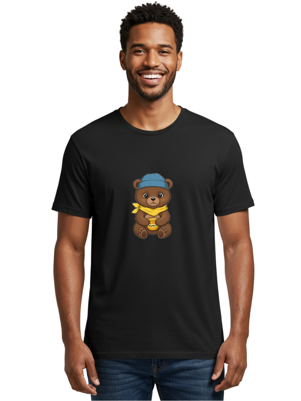 Honey-Teddy-Bear Men'S Graphic Tee, 100% Cotton, Comfortable Casual Summer Wear, Machine Washable, Vintage Camera, Old Camera, Antique Camera, Black Camera, Classic Photography, Photography Equipment, Nostalgic Device, Film Camera, Camera Art Baf148