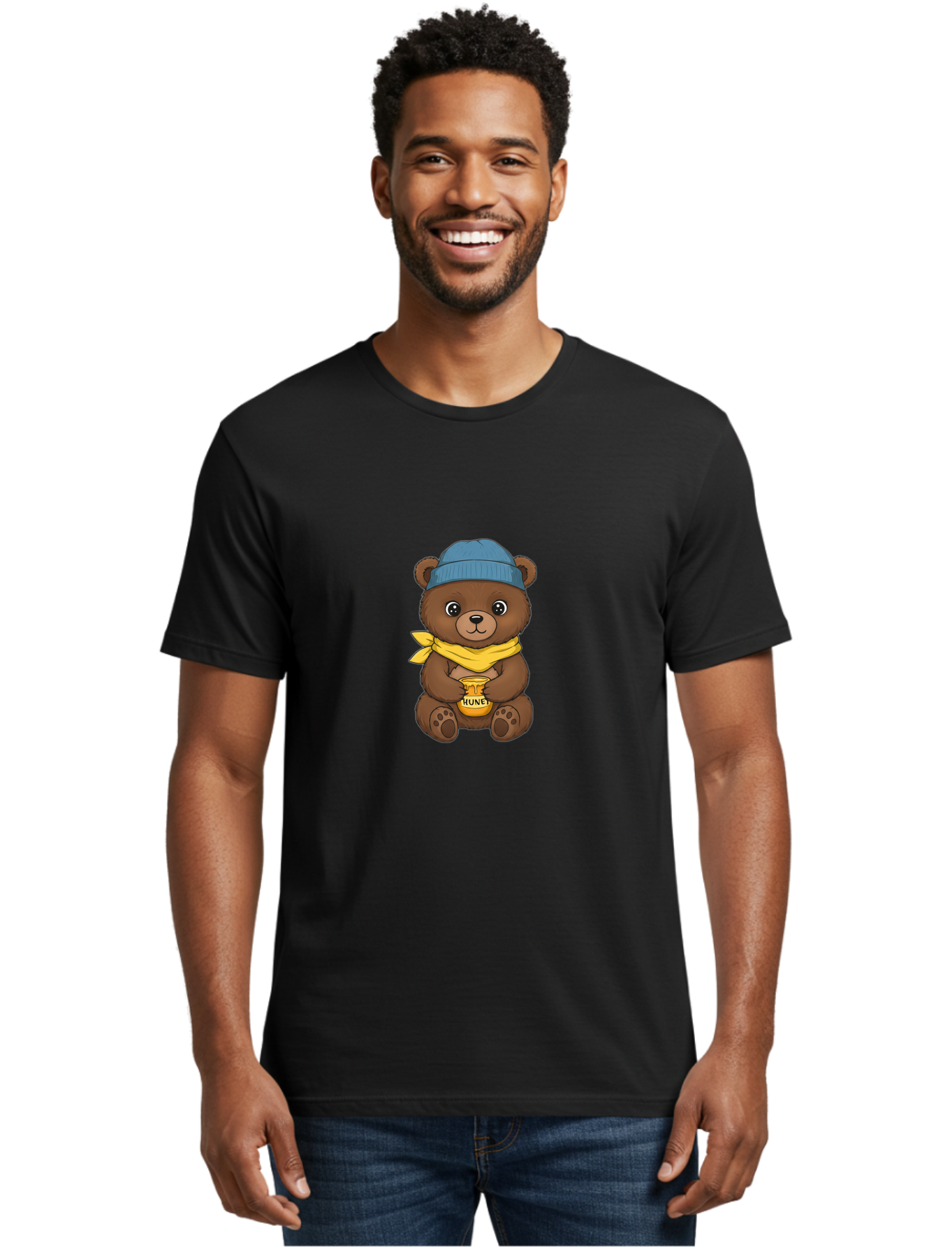Honey-Teddy-Bear Men'S Graphic Tee, 100% Cotton, Comfortable Casual Summer Wear, Machine Washable, Vintage Camera, Old Camera, Antique Camera, Black Camera, Classic Photography, Photography Equipment, Nostalgic Device, Film Camera, Camera Art Baf148
