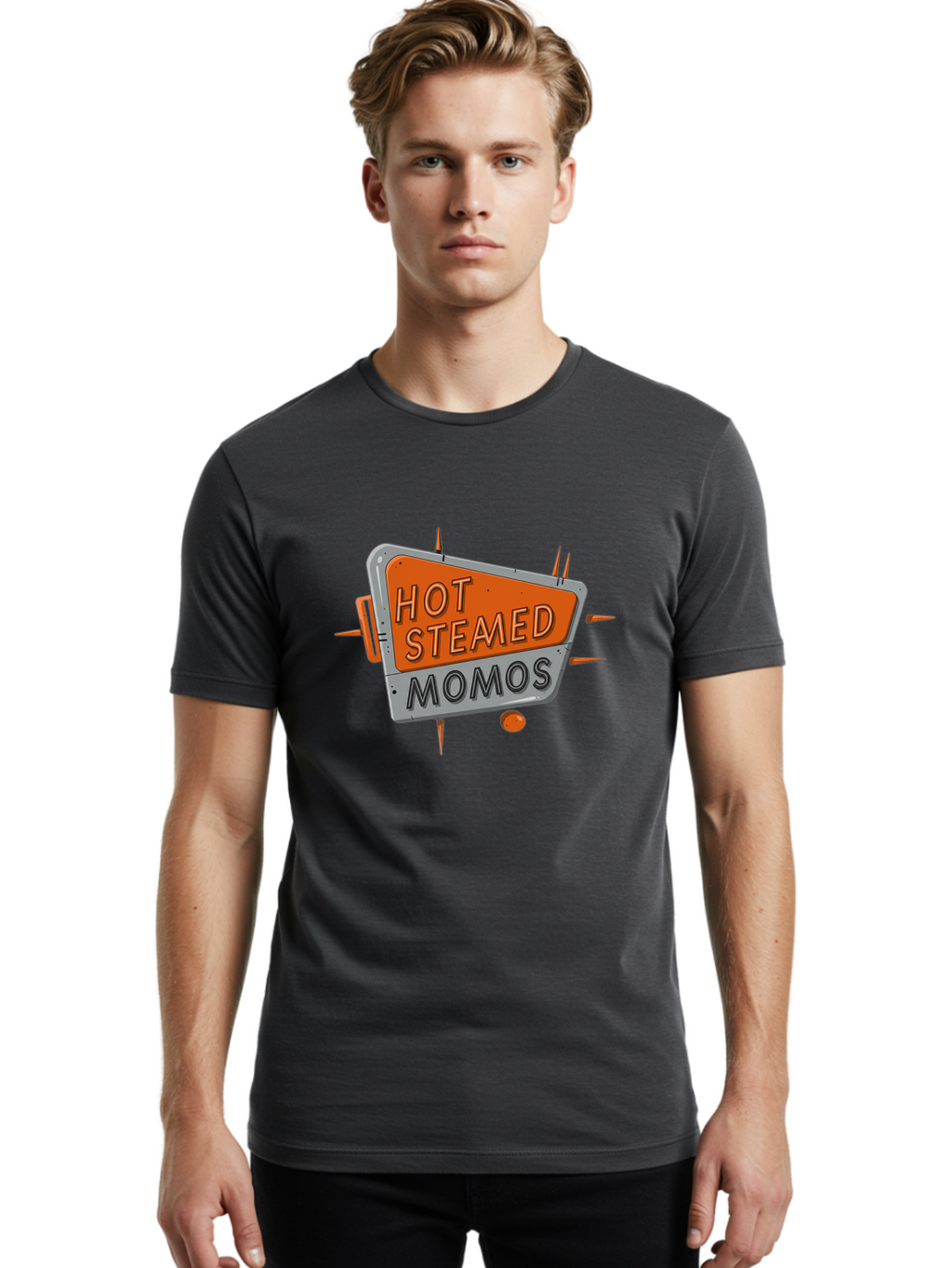 Hot-Steamed-Momos Men'S Graphic Tee, 100% Cotton, Comfortable Casual Summer Wear, Machine Washable, Vintage Camera, Old Camera, Antique Camera, Black Camera, Classic Photography, Photography Equipment, Nostalgic Device, Film Camera, Camera Art Baf149