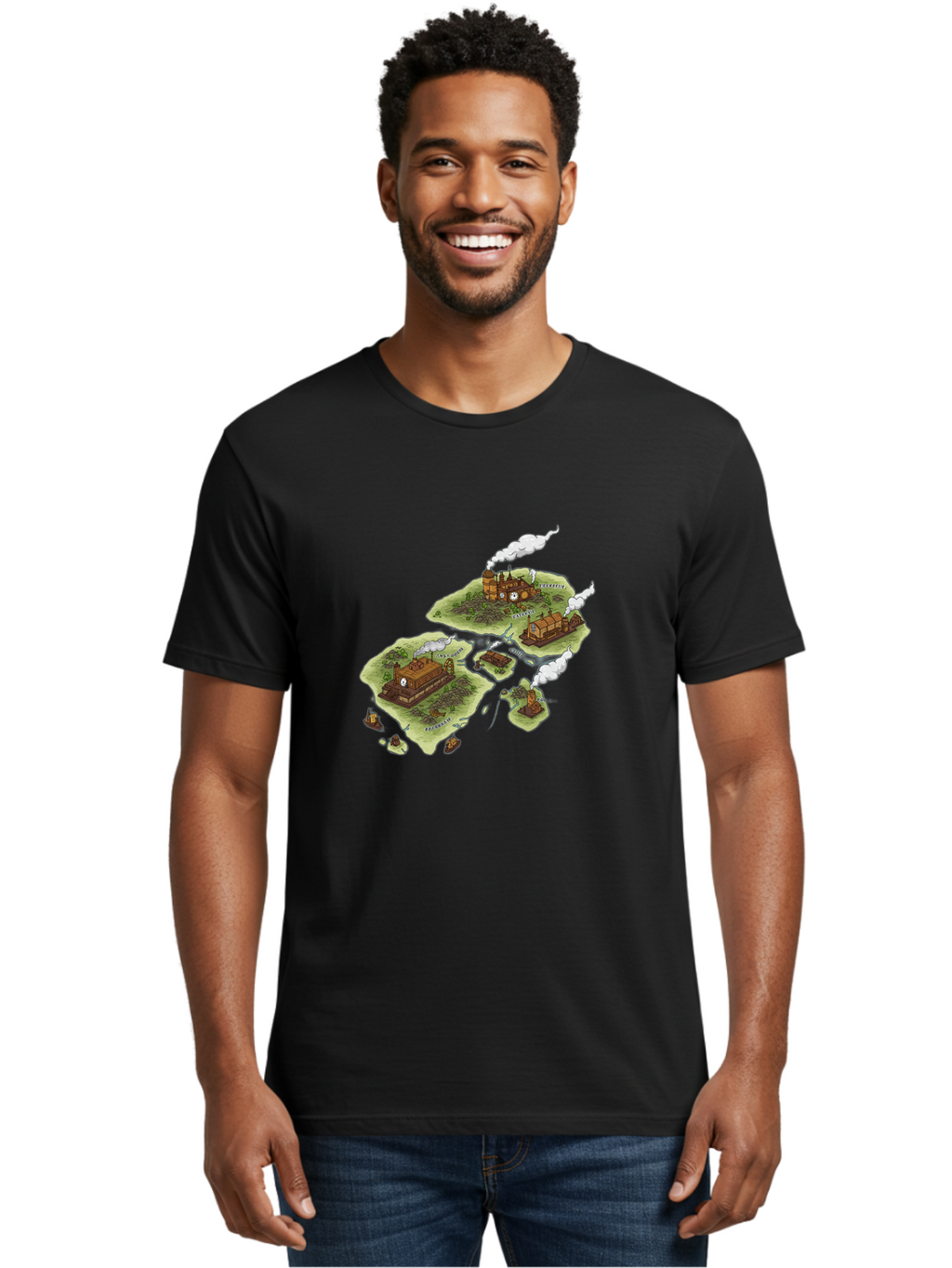 Industrial-Islands Men'S Graphic Tee, 100% Cotton, Comfortable Casual Summer Wear, Machine Washable, Vintage Camera, Old Camera, Antique Camera, Black Camera, Classic Photography, Photography Equipment, Nostalgic Device, Film Camera, Baf151