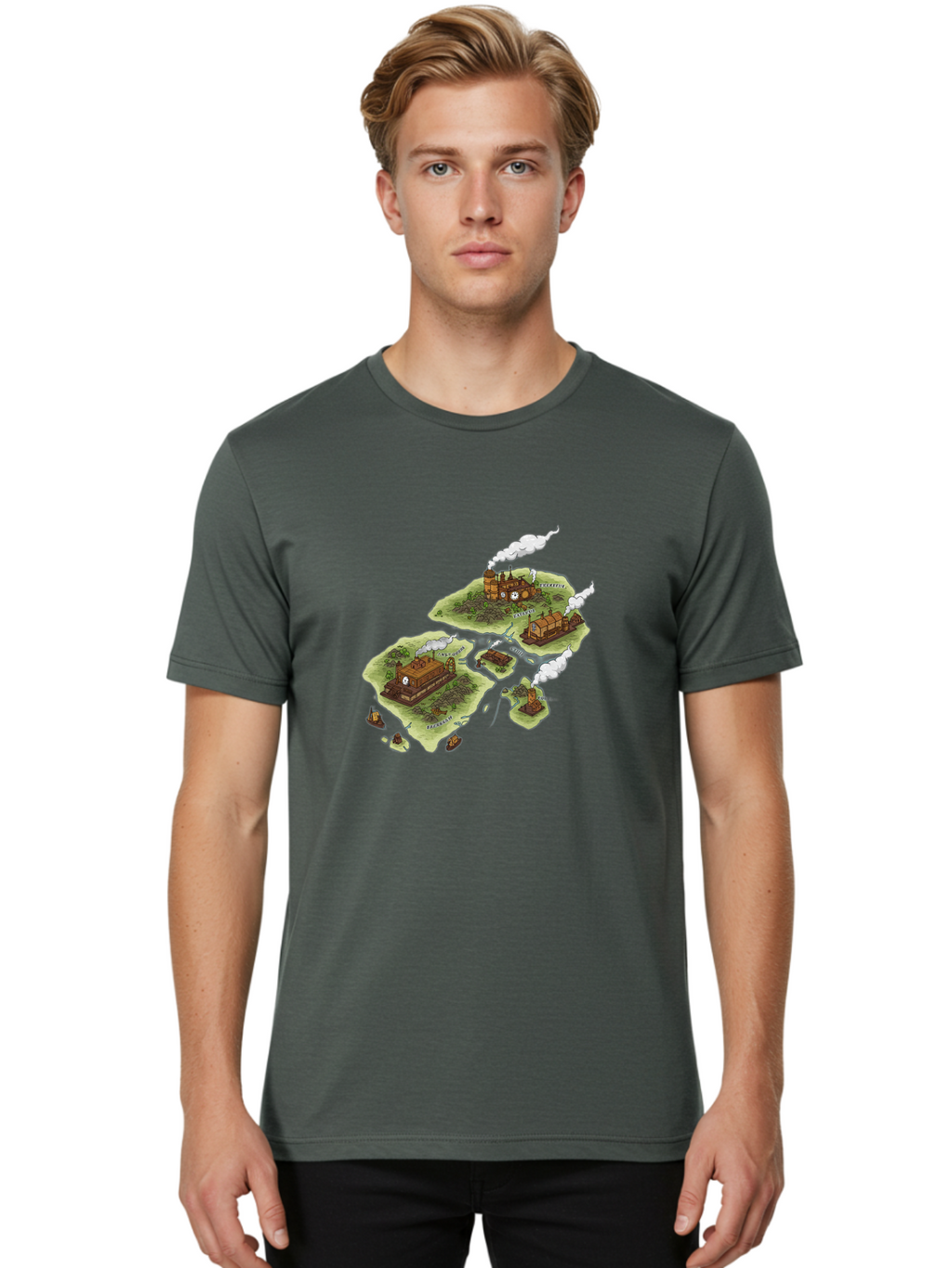 Industrial-Islands Men'S Graphic Tee, 100% Cotton, Comfortable Casual Summer Wear, Machine Washable, Vintage Camera, Old Camera, Antique Camera, Black Camera, Classic Photography, Photography Equipment, Nostalgic Device, Film Camera, Baf151