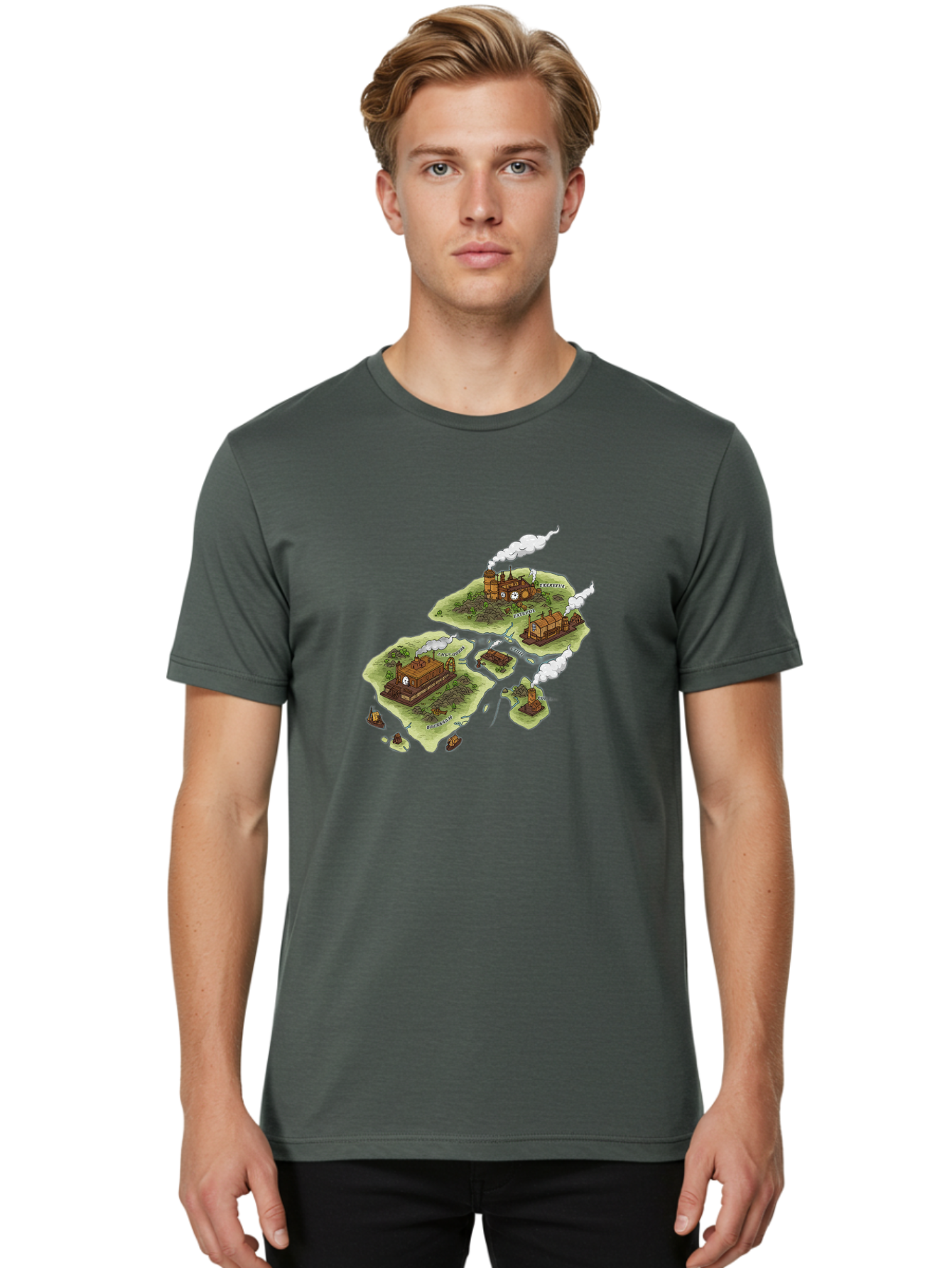 Industrial-Islands Men'S Graphic Tee, 100% Cotton, Comfortable Casual Summer Wear, Machine Washable, Vintage Camera, Old Camera, Antique Camera, Black Camera, Classic Photography, Photography Equipment, Nostalgic Device, Film Camera, Baf151