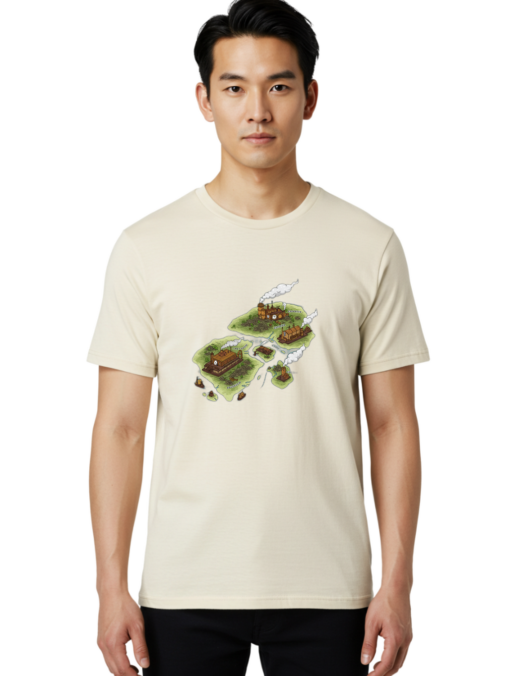 Industrial-Islands Men'S Graphic Tee, 100% Cotton, Comfortable Casual Summer Wear, Machine Washable, Vintage Camera, Old Camera, Antique Camera, Black Camera, Classic Photography, Photography Equipment, Nostalgic Device, Film Camera, Baf151