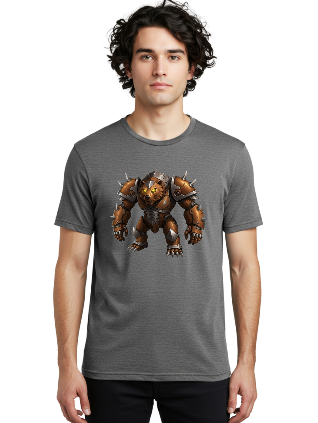 Iron-Bear Men'S Graphic Tee, 100% Cotton, Comfortable Casual Summer Wear, Machine Washable, Vintage Camera, Old Camera, Antique Camera, Black Camera, Classic Photography, Photography Equipment, Nostalgic Device, Film Camera, Camera Art Baf152