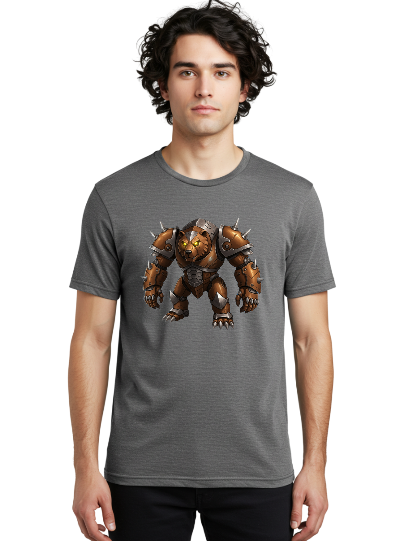 Iron-Bear Men'S Graphic Tee, 100% Cotton, Comfortable Casual Summer Wear, Machine Washable, Vintage Camera, Old Camera, Antique Camera, Black Camera, Classic Photography, Photography Equipment, Nostalgic Device, Film Camera, Camera Art Baf152