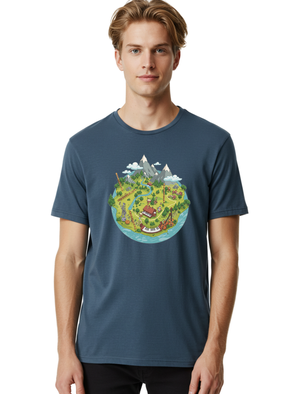 Island-Music-Scene Men'S Graphic Tee, 100% Cotton, Comfortable Casual Summer Wear, Machine Washable, Vintage Camera, Old Camera, Antique Camera, Black Camera, Classic Photography, Photography Equipment, Nostalgic Device, Film Camera, Baf153