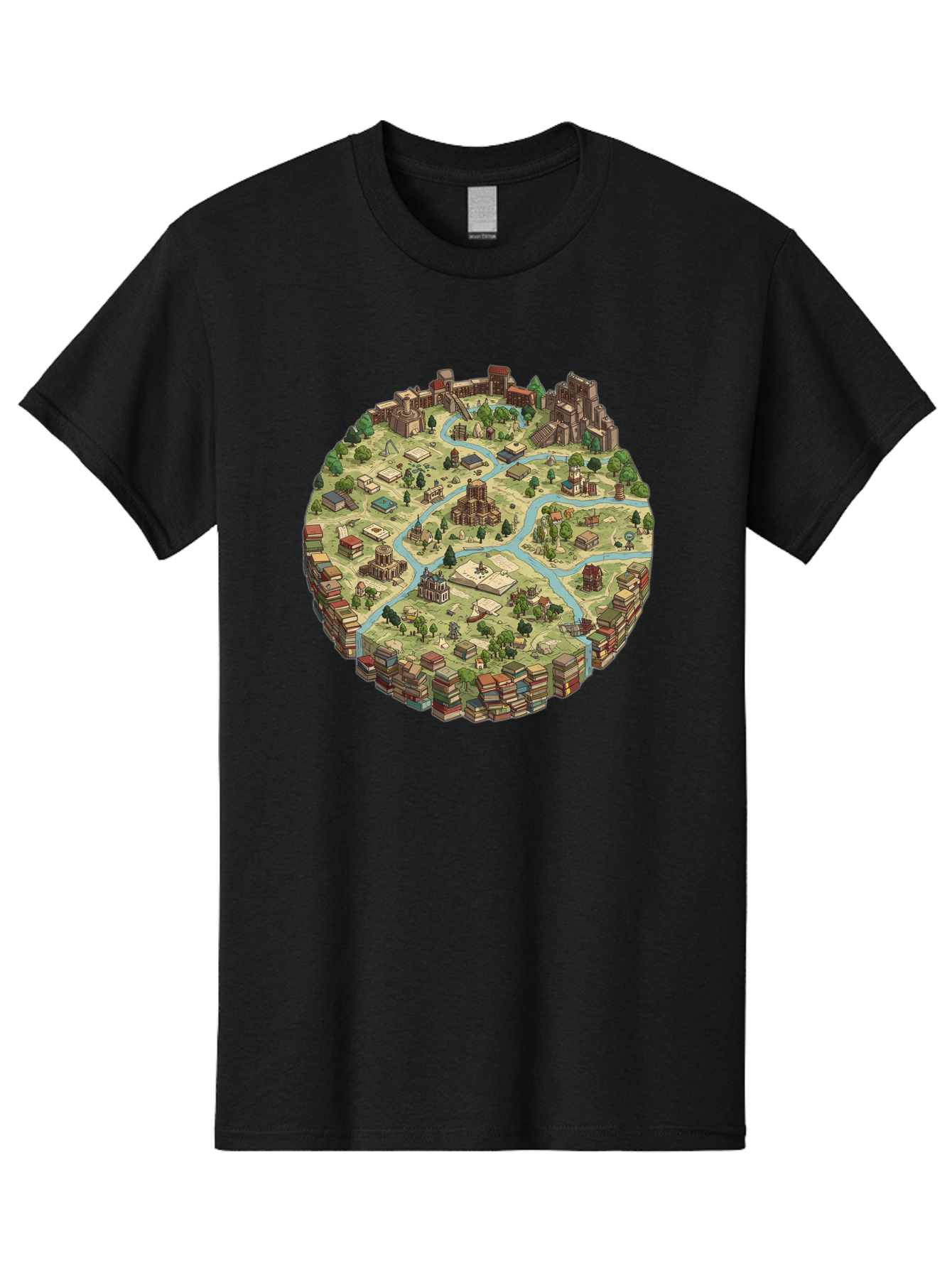 Isometric-Village Men'S Graphic Tee, 100% Cotton, Comfortable Casual Summer Wear, Machine Washable, Vintage Camera, Old Camera, Antique Camera, Black Camera, Classic Photography, Photography Equipment, Nostalgic Device, Film Camera, Camera Art Baf154