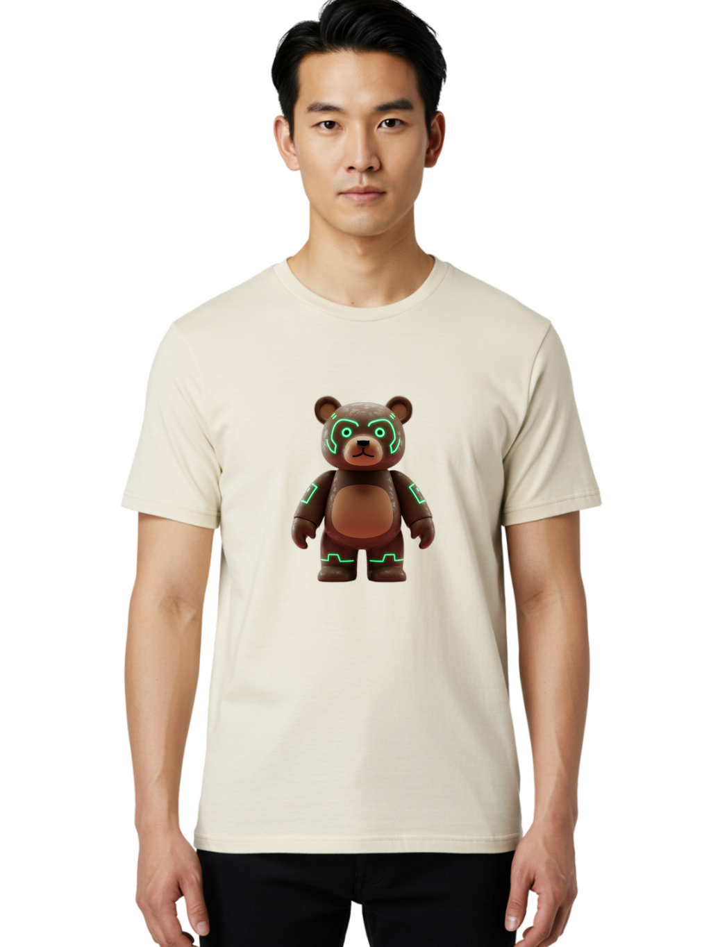 Kaws-Bearbrick Men'S Graphic Tee, 100% Cotton, Comfortable Casual Summer Wear, Machine Washable, Vintage Camera, Old Camera, Antique Camera, Black Camera, Classic Photography, Photography Equipment, Nostalgic Device, Film Camera, Camera Art Baf160
