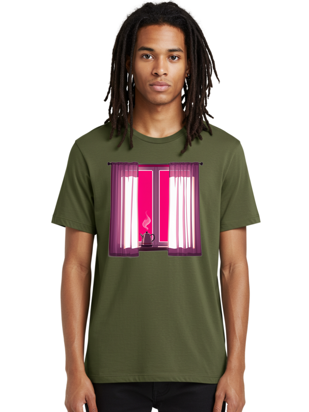 Kettle-On-Windowsill Men'S Graphic Tee, 100% Cotton, Comfortable Casual Summer Wear, Machine Washable, Vintage Camera, Old Camera, Antique Camera, Black Camera, Classic Photography, Photography Equipment, Nostalgic Device, Film Camera, Baf161