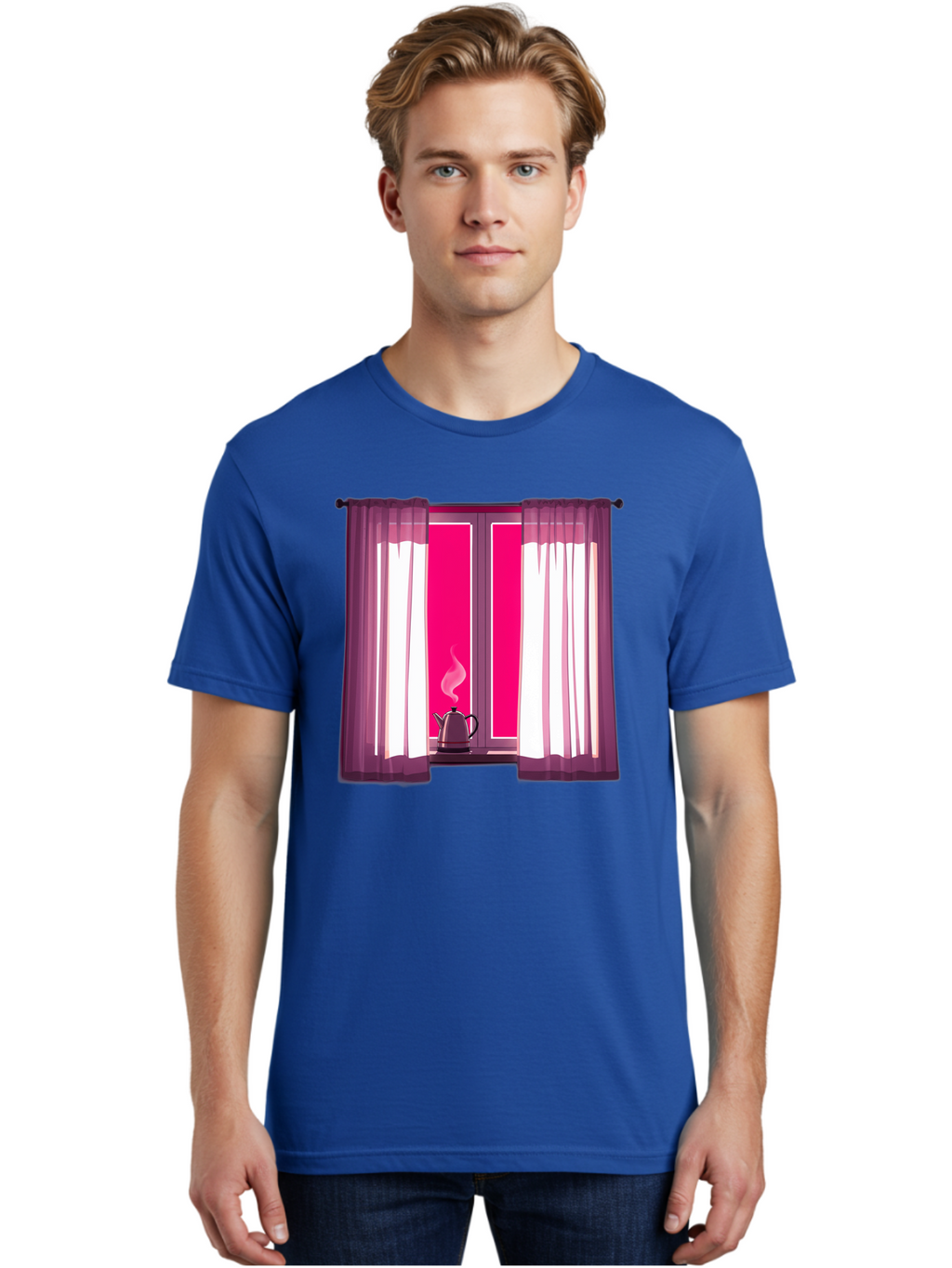 Kettle-On-Windowsill Men'S Graphic Tee, 100% Cotton, Comfortable Casual Summer Wear, Machine Washable, Vintage Camera, Old Camera, Antique Camera, Black Camera, Classic Photography, Photography Equipment, Nostalgic Device, Film Camera, Baf161