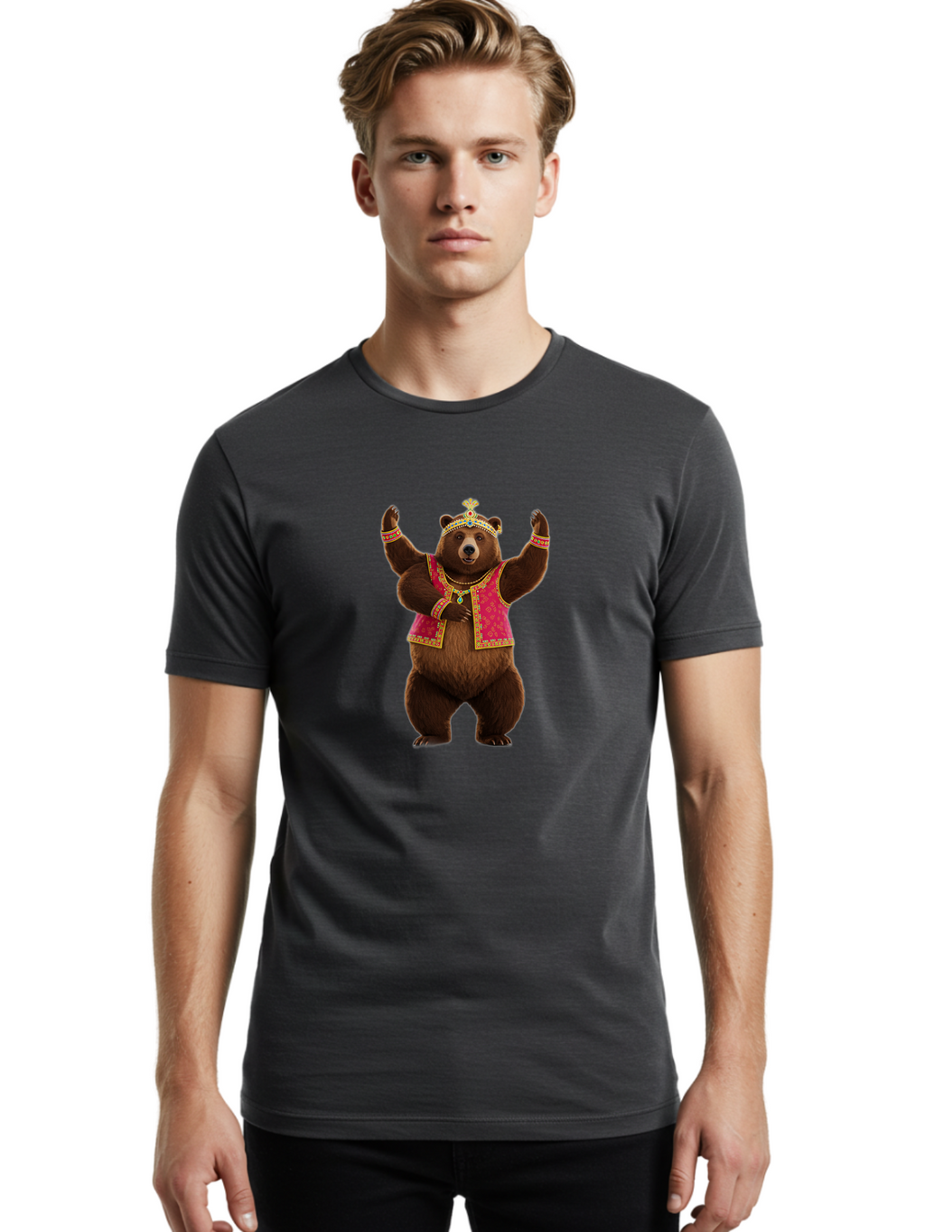 King-Bear Men'S Graphic Tee, 100% Cotton, Comfortable Casual Summer Wear, Machine Washable, Vintage Camera, Old Camera, Antique Camera, Black Camera, Classic Photography, Photography Equipment, Nostalgic Device, Film Camera, Camera Art Baf164