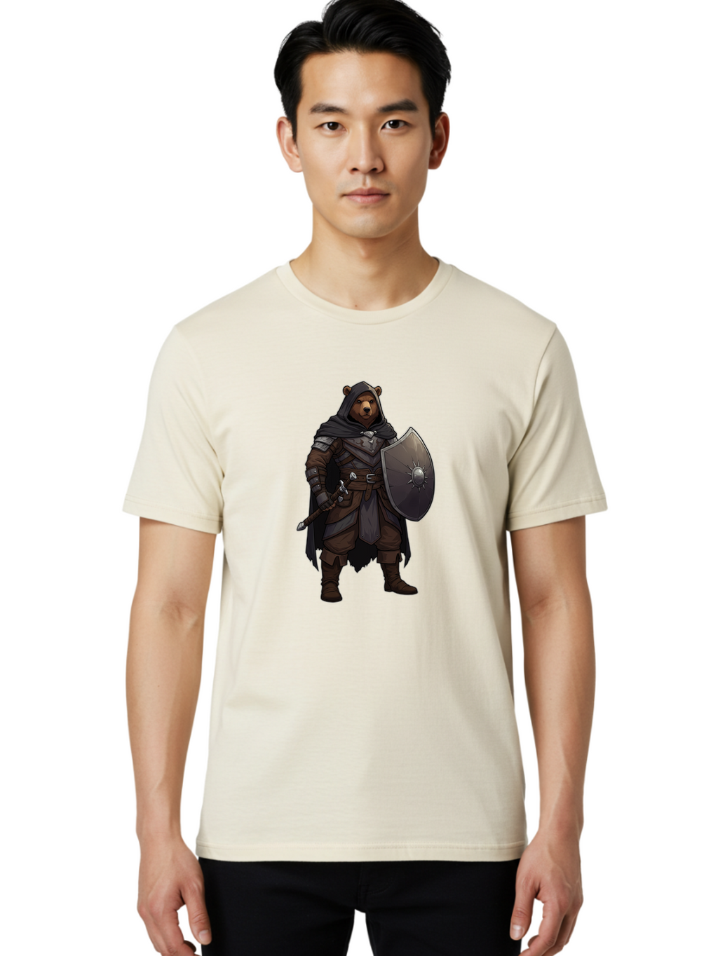 Knight-Bear Men'S Graphic Tee, 100% Cotton, Comfortable Casual Summer Wear, Machine Washable, Vintage Camera, Old Camera, Antique Camera, Black Camera, Classic Photography, Photography Equipment, Nostalgic Device, Film Camera, Camera Art Baf167