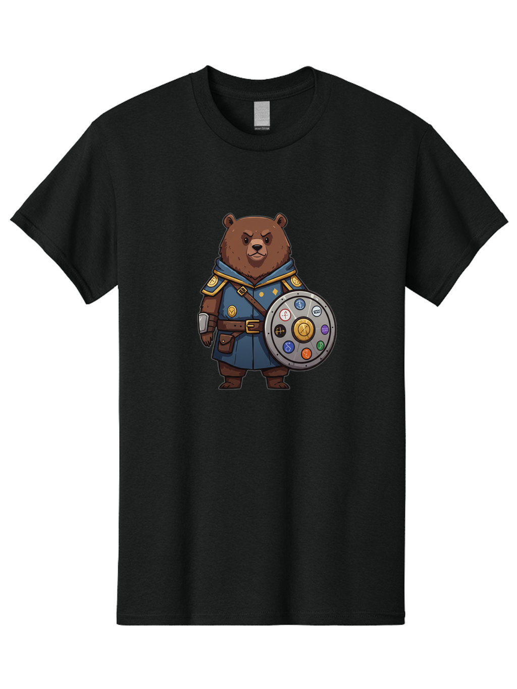 Knights-Bear Men'S Graphic Tee, 100% Cotton, Comfortable Casual Summer Wear, Machine Washable, Vintage Camera, Old Camera, Antique Camera, Black Camera, Classic Photography, Photography Equipment, Nostalgic Device, Film Camera, Camera Art Baf168