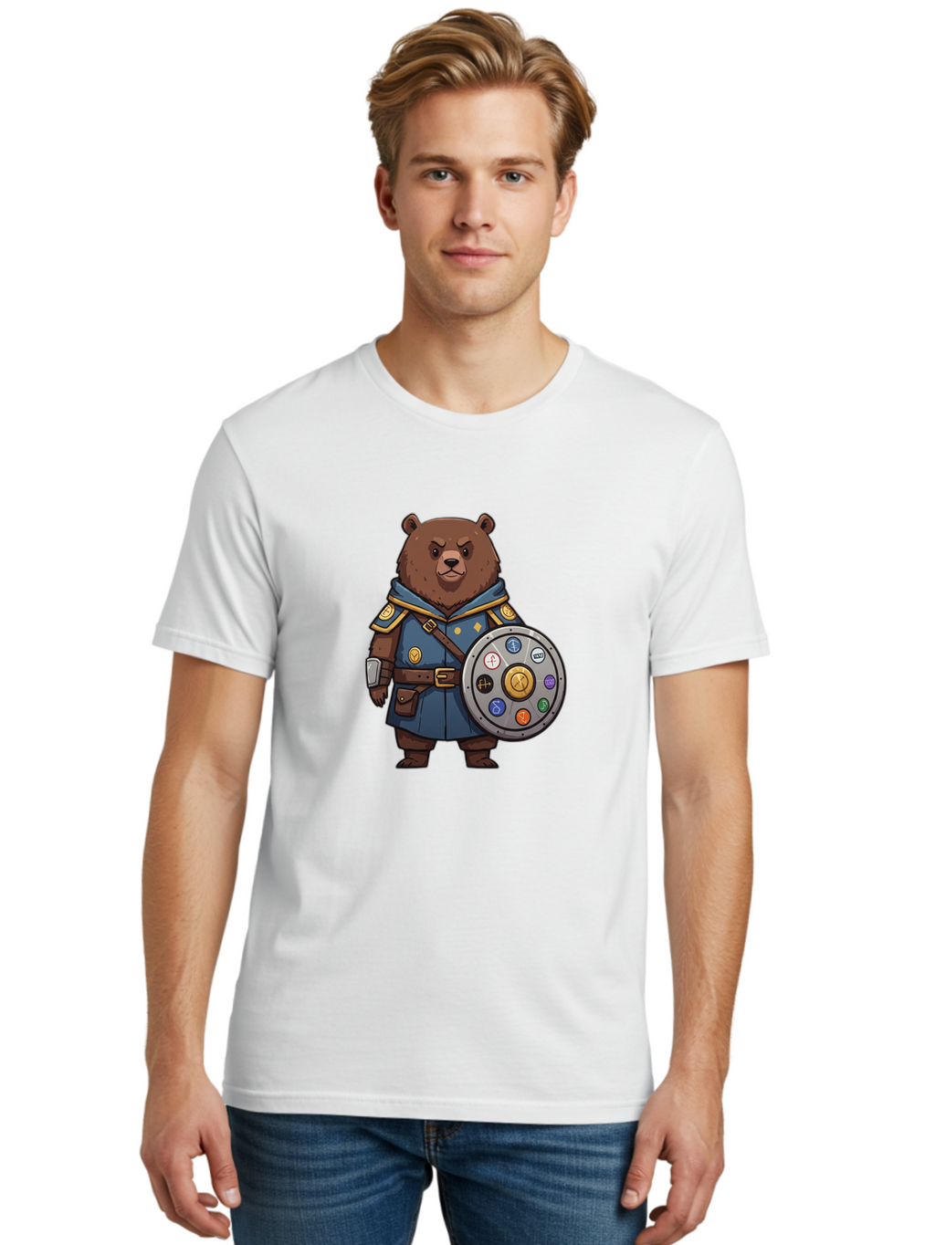 Knights-Bear Men'S Graphic Tee, 100% Cotton, Comfortable Casual Summer Wear, Machine Washable, Vintage Camera, Old Camera, Antique Camera, Black Camera, Classic Photography, Photography Equipment, Nostalgic Device, Film Camera, Camera Art Baf168