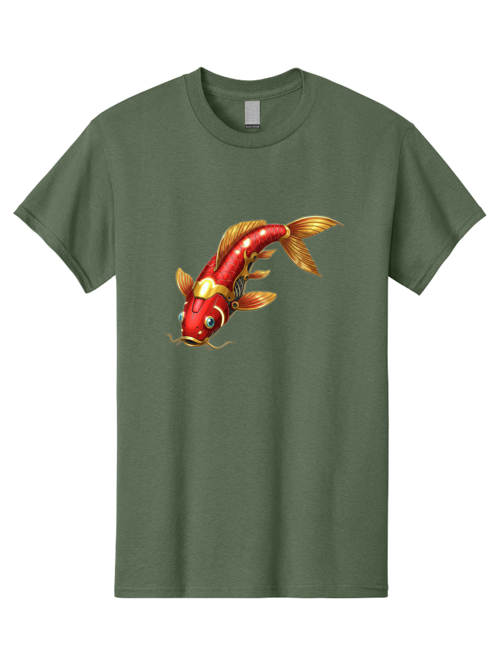 Koi-Fish-1 Men'S Graphic Tee, 100% Cotton, Comfortable Casual Summer Wear, Machine Washable, Vintage Camera, Old Camera, Antique Camera, Black Camera, Classic Photography, Photography Equipment, Nostalgic Device, Film Camera, Camera Art Baf169