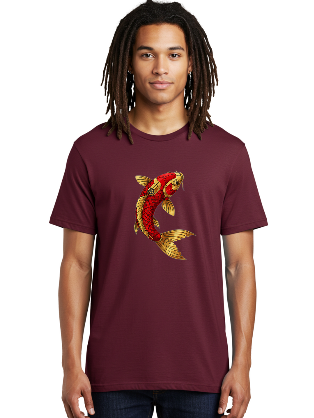 Koi-Fish-2 Men'S Graphic Tee, 100% Cotton, Comfortable Casual Summer Wear, Machine Washable, Vintage Camera, Old Camera, Antique Camera, Black Camera, Classic Photography, Photography Equipment, Nostalgic Device, Film Camera, Camera Art Baf170