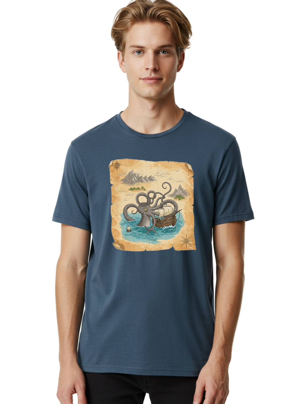 Kraken-Attack Men'S Graphic Tee, 100% Cotton, Comfortable Casual Summer Wear, Machine Washable, Vintage Camera, Old Camera, Antique Camera, Black Camera, Classic Photography, Photography Equipment, Nostalgic Device, Film Camera, Camera Art Baf175