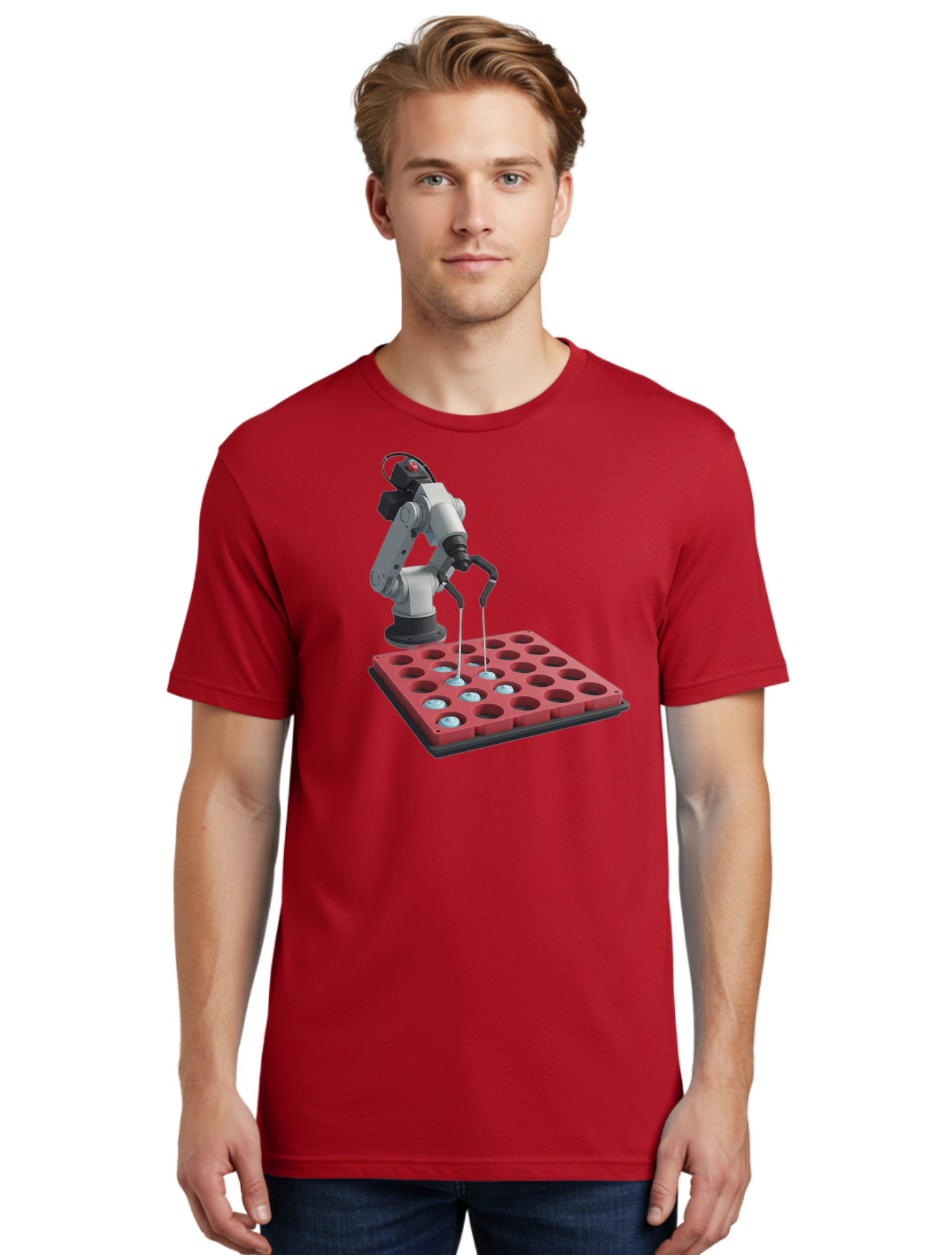 Laboratory-Robot-Arm Men'S Graphic Tee, 100% Cotton, Comfortable Casual Summer Wear, Machine Washable, Vintage Camera, Old Camera, Antique Camera, Black Camera, Classic Photography, Photography Equipment, Nostalgic Device, Film Camera, Baf180