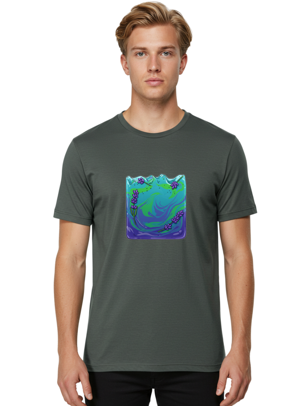 Lavender-Soap Men'S Graphic Tee, 100% Cotton, Comfortable Casual Summer Wear, Machine Washable, Vintage Camera, Old Camera, Antique Camera, Black Camera, Classic Photography, Photography Equipment, Nostalgic Device, Film Camera, Camera Art Baf181