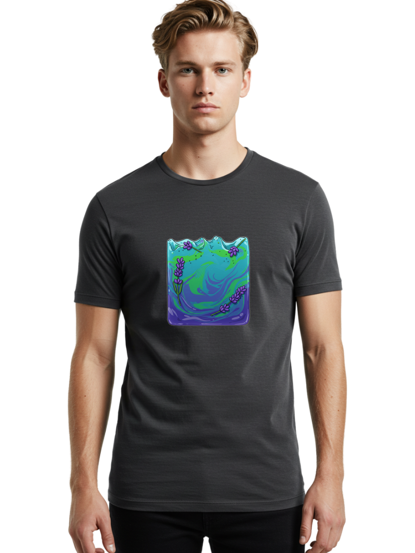 Lavender-Soap Men'S Graphic Tee, 100% Cotton, Comfortable Casual Summer Wear, Machine Washable, Vintage Camera, Old Camera, Antique Camera, Black Camera, Classic Photography, Photography Equipment, Nostalgic Device, Film Camera, Camera Art Baf181