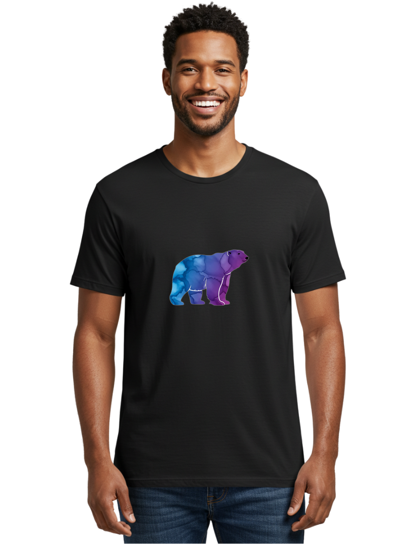 Low-Poly-Bear Men'S Graphic Tee, 100% Cotton, Comfortable Casual Summer Wear, Machine Washable, Vintage Camera, Old Camera, Antique Camera, Black Camera, Classic Photography, Photography Equipment, Nostalgic Device, Film Camera, Camera Art Baf192