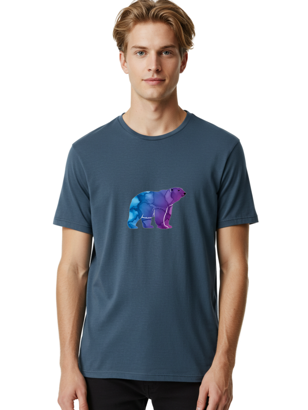 Low-Poly-Bear Men'S Graphic Tee, 100% Cotton, Comfortable Casual Summer Wear, Machine Washable, Vintage Camera, Old Camera, Antique Camera, Black Camera, Classic Photography, Photography Equipment, Nostalgic Device, Film Camera, Camera Art Baf192