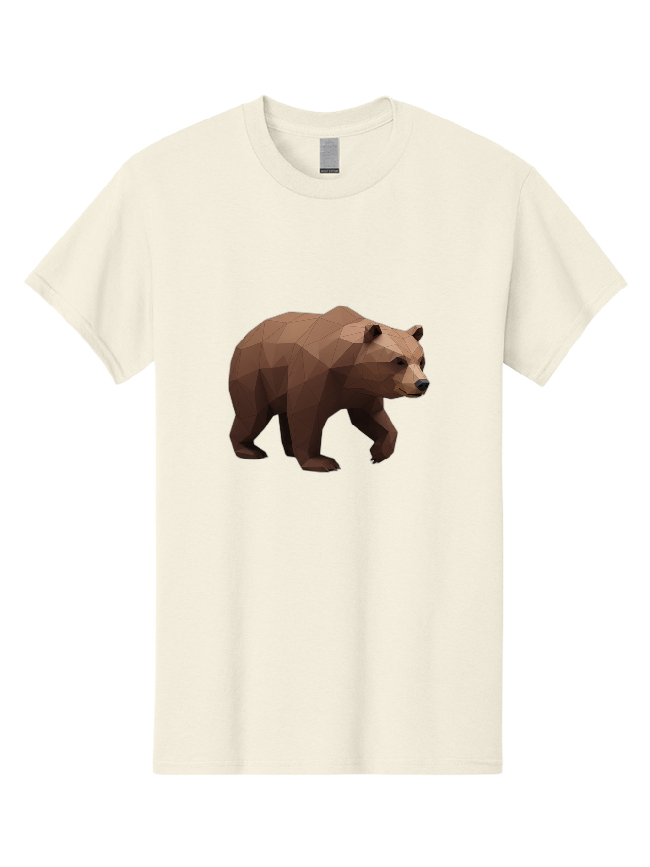 Low-Poly-Brown-Bear Men'S Graphic Tee, 100% Cotton, Comfortable Casual Summer Wear, Machine Washable, Vintage Camera, Old Camera, Antique Camera, Black Camera, Classic Photography, Photography Equipment, Nostalgic Device, Film Camera, Baf194
