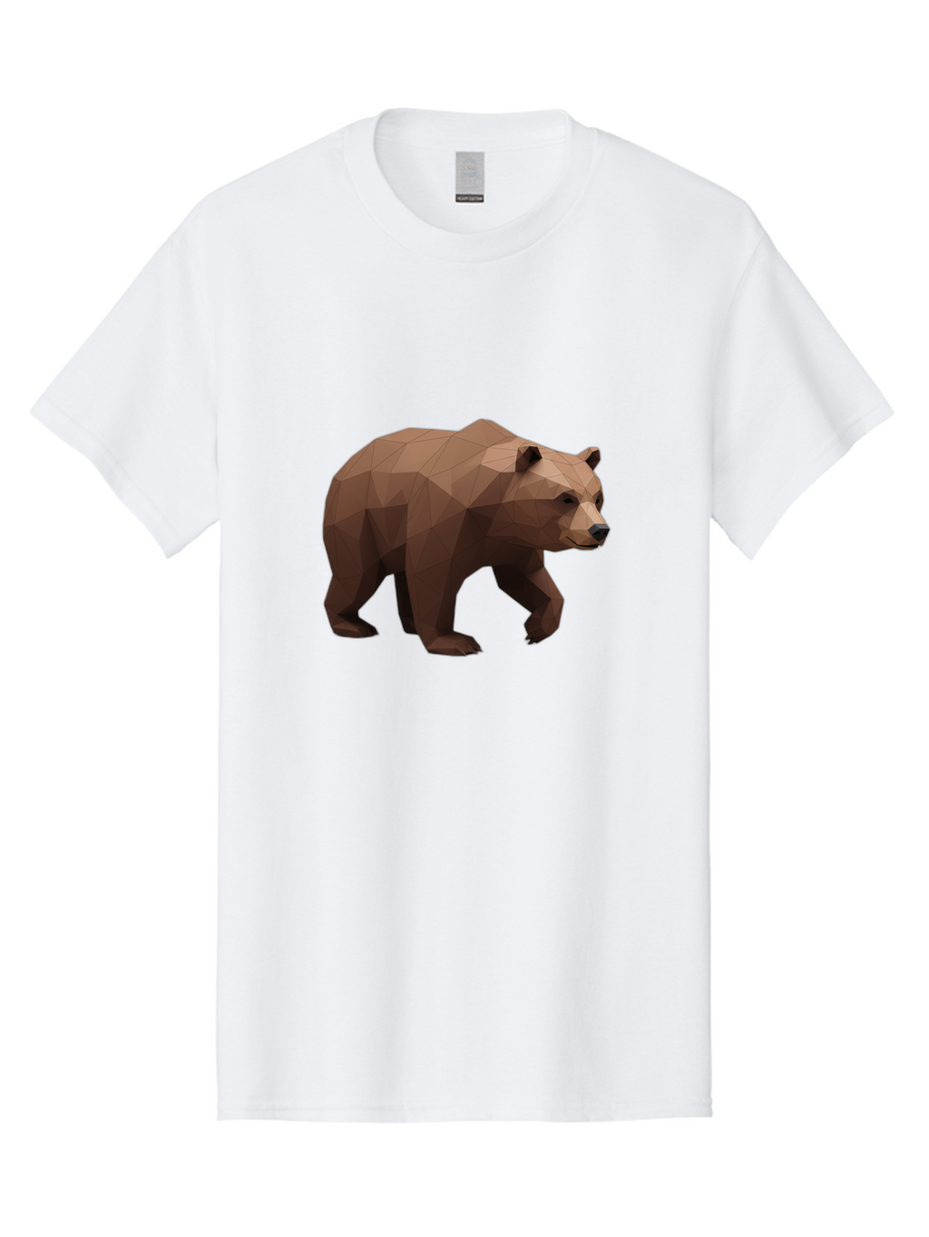 Low-Poly-Brown-Bear Men'S Graphic Tee, 100% Cotton, Comfortable Casual Summer Wear, Machine Washable, Vintage Camera, Old Camera, Antique Camera, Black Camera, Classic Photography, Photography Equipment, Nostalgic Device, Film Camera, Baf194