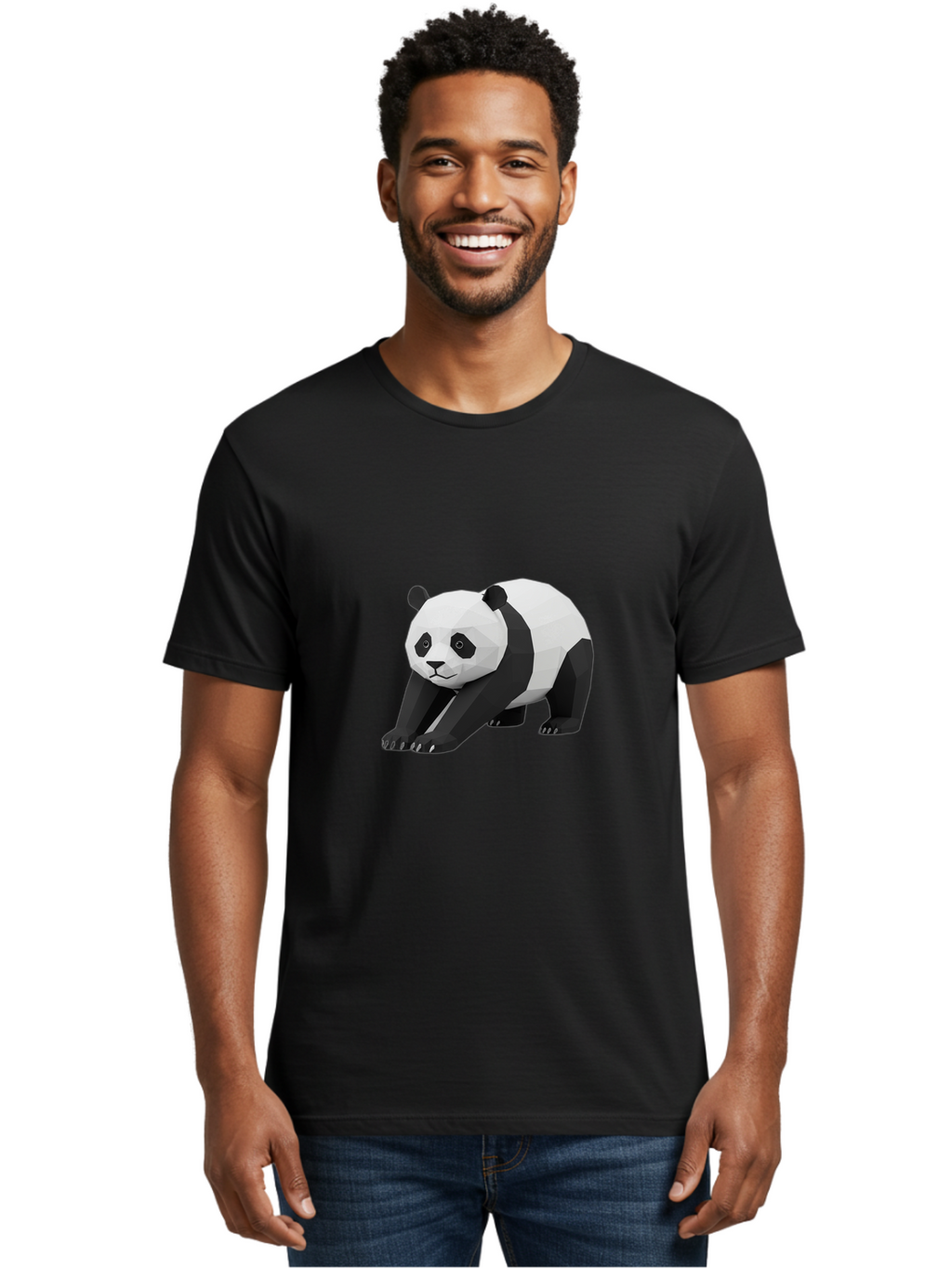 Low-Poly-Panda Men'S Graphic Tee, 100% Cotton, Comfortable Casual Summer Wear, Machine Washable, Vintage Camera, Old Camera, Antique Camera, Black Camera, Classic Photography, Photography Equipment, Nostalgic Device, Film Camera, Camera Art Baf195