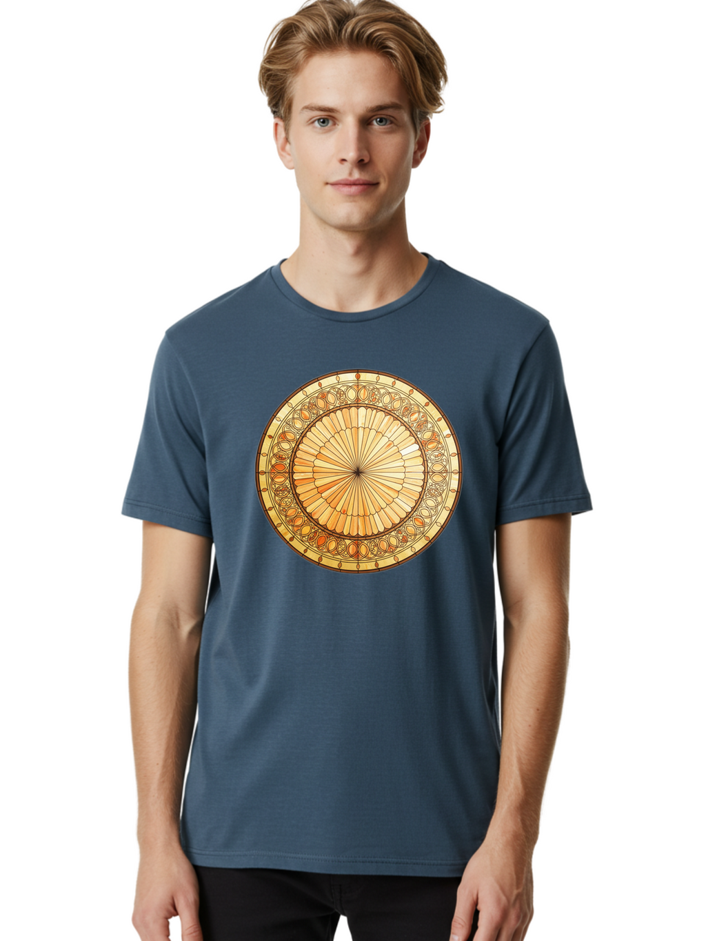 Mandala-Design Men'S Graphic Tee, 100% Cotton, Comfortable Casual Summer Wear, Machine Washable, Vintage Camera, Old Camera, Antique Camera, Black Camera, Classic Photography, Photography Equipment, Nostalgic Device, Film Camera, Camera Art Baf200