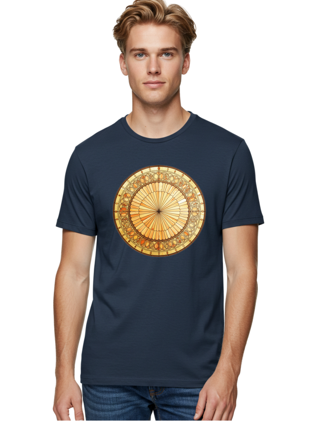 Mandala-Design Men'S Graphic Tee, 100% Cotton, Comfortable Casual Summer Wear, Machine Washable, Vintage Camera, Old Camera, Antique Camera, Black Camera, Classic Photography, Photography Equipment, Nostalgic Device, Film Camera, Camera Art Baf200
