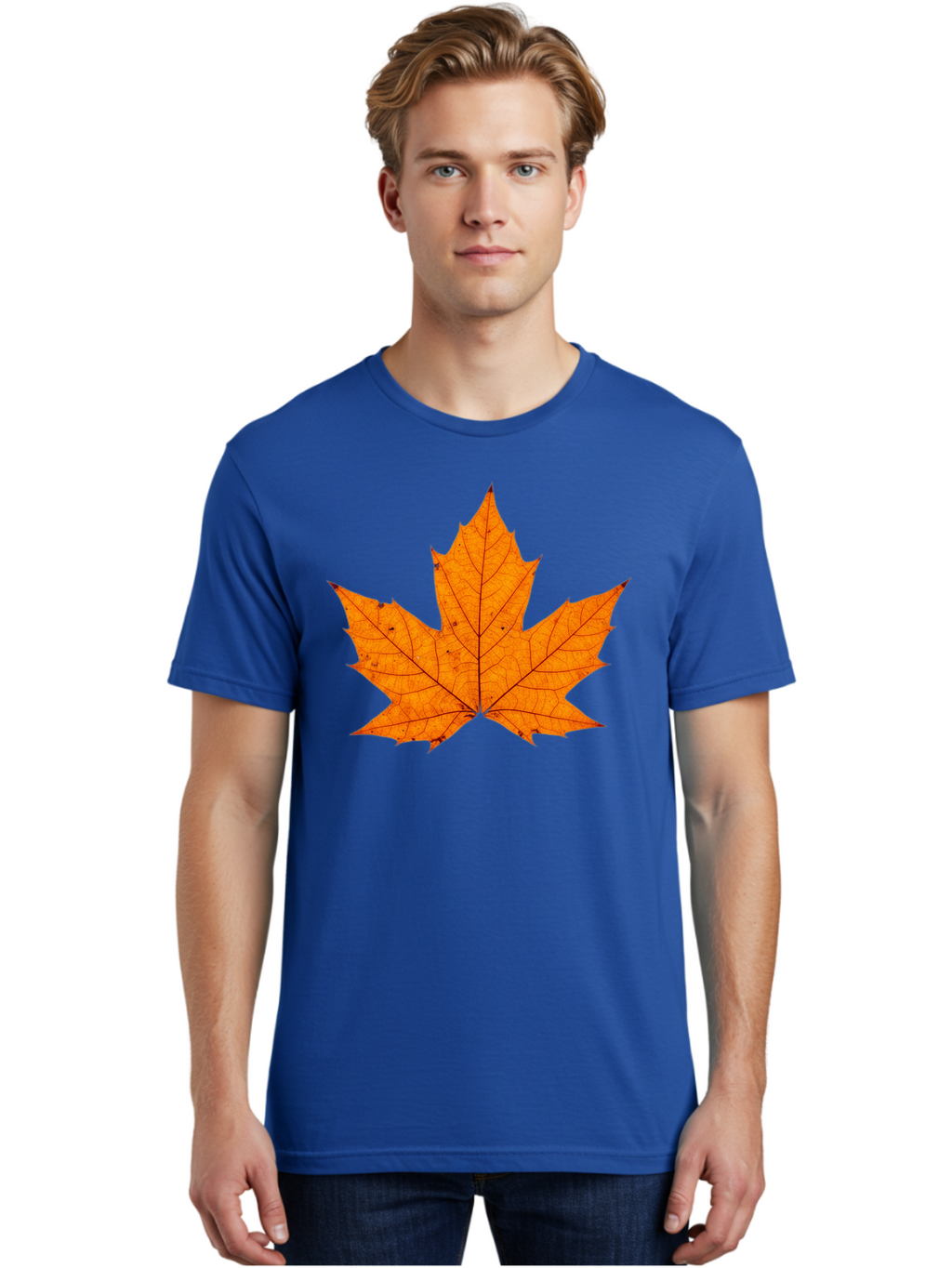 Maple-Leaf-2 Men'S Graphic Tee, 100% Cotton, Comfortable Casual Summer Wear, Machine Washable, Vintage Camera, Old Camera, Antique Camera, Black Camera, Classic Photography, Photography Equipment, Nostalgic Device, Film Camera, Camera Art Baf202