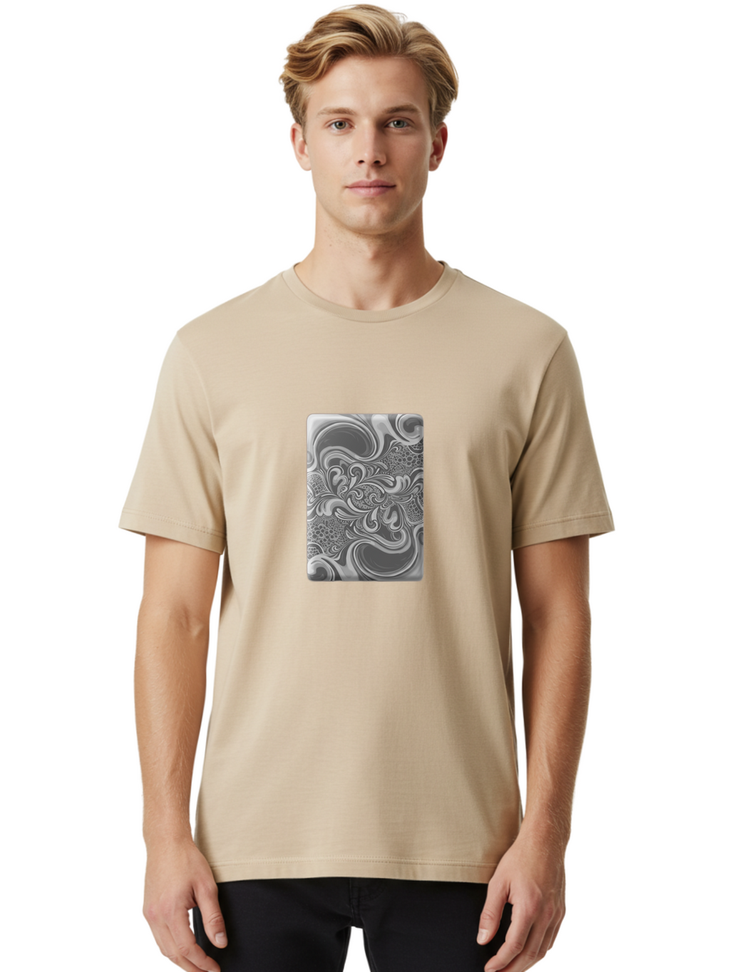 Marbled-Rectangular-Object Men'S Graphic Tee, 100% Cotton, Comfortable Casual Summer Wear, Machine Washable, Vintage Camera, Old Camera, Antique Camera, Black Camera, Classic Photography, Photography Equipment, Nostalgic Device, Film Camera, Baf204