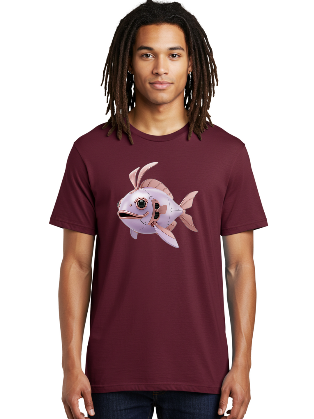Mechanical-Fish Men'S Graphic Tee, 100% Cotton, Comfortable Casual Summer Wear, Machine Washable, Vintage Camera, Old Camera, Antique Camera, Black Camera, Classic Photography, Photography Equipment, Nostalgic Device, Film Camera, Camera Art Baf205